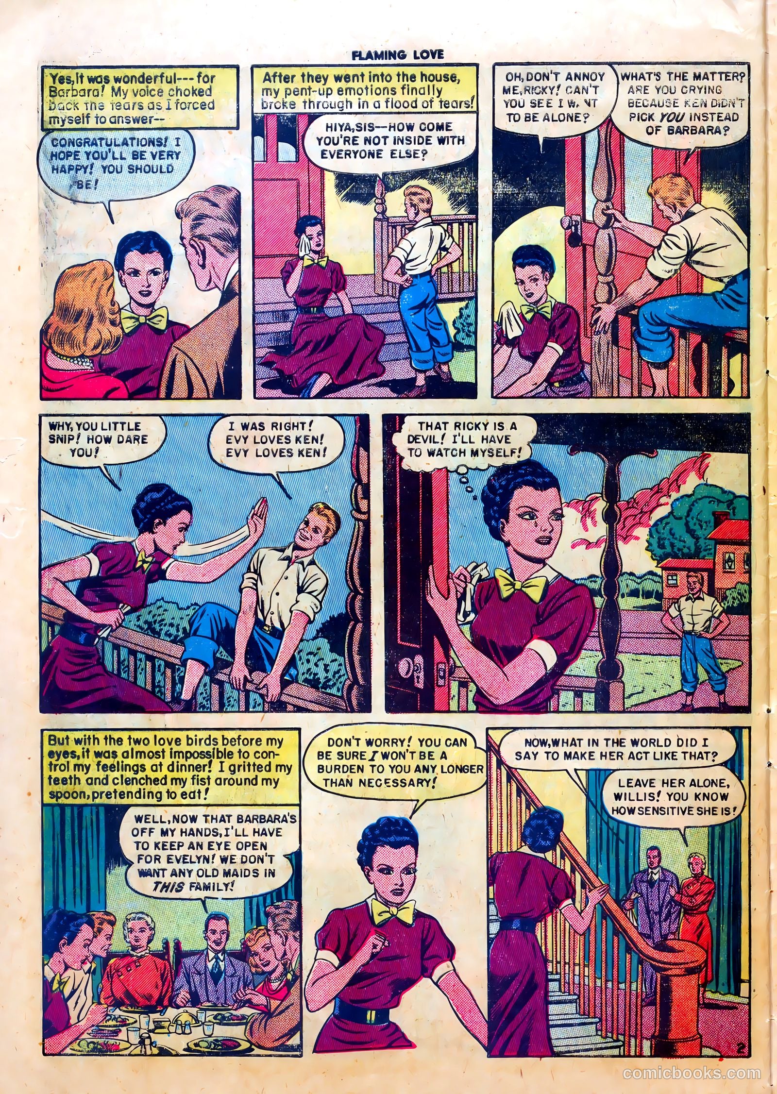 Flaming Love #3 (1950) — page 28 of 36