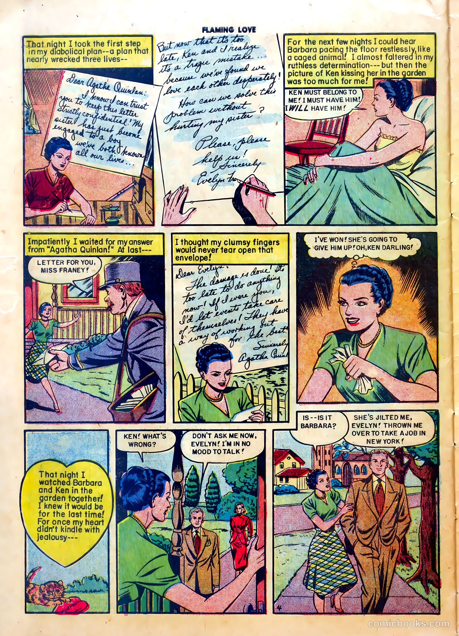 Flaming Love #3 (1950) — page 30 of 36