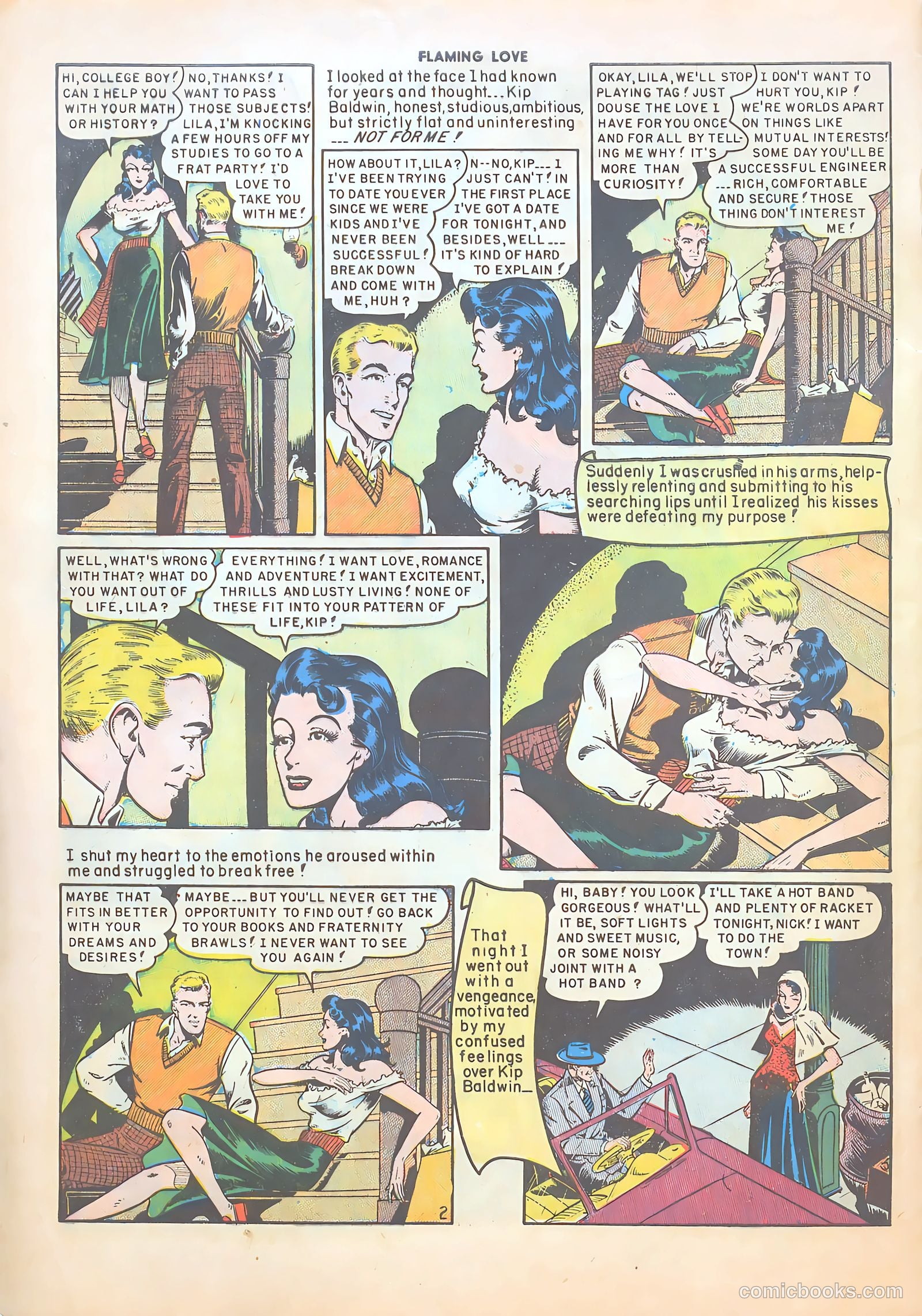 Flaming Love #4 (1950) — page 4 of 36