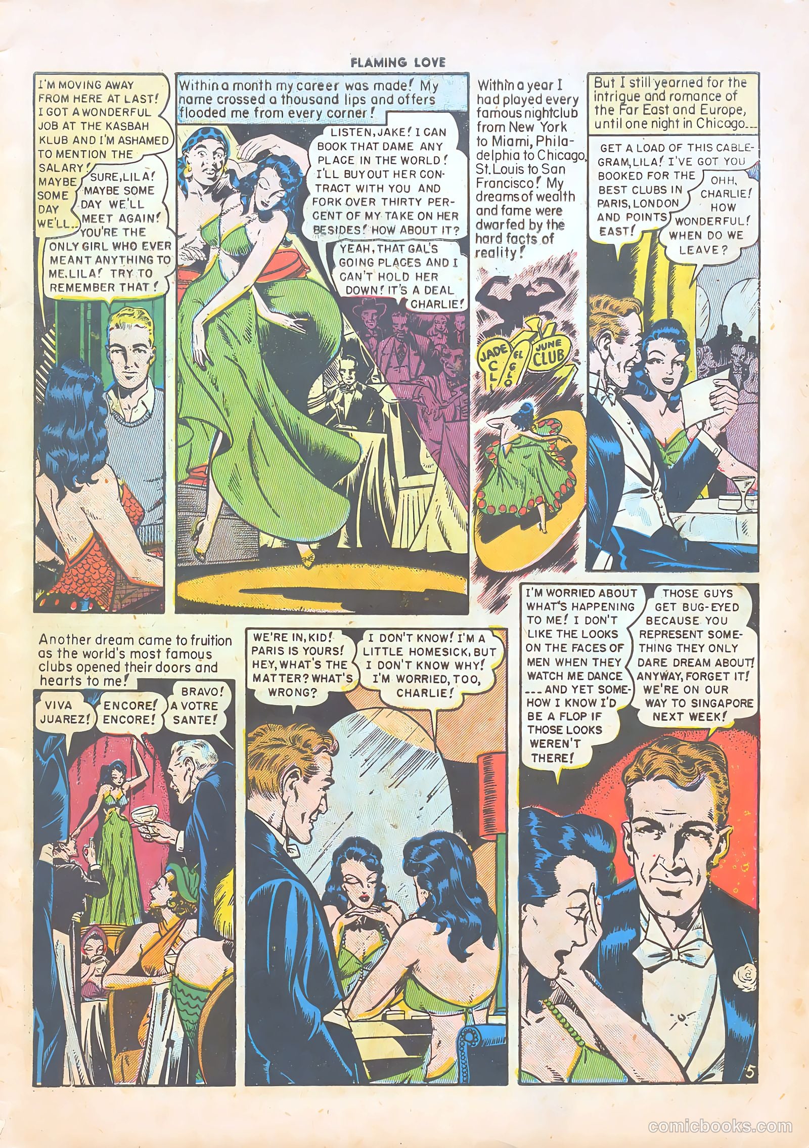 Flaming Love #4 (1950) — page 7 of 36