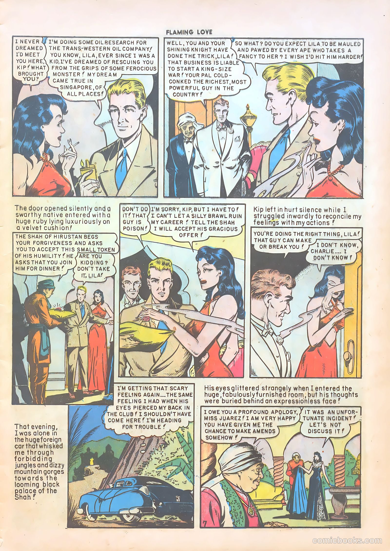 Flaming Love #4 (1950) — page 9 of 36