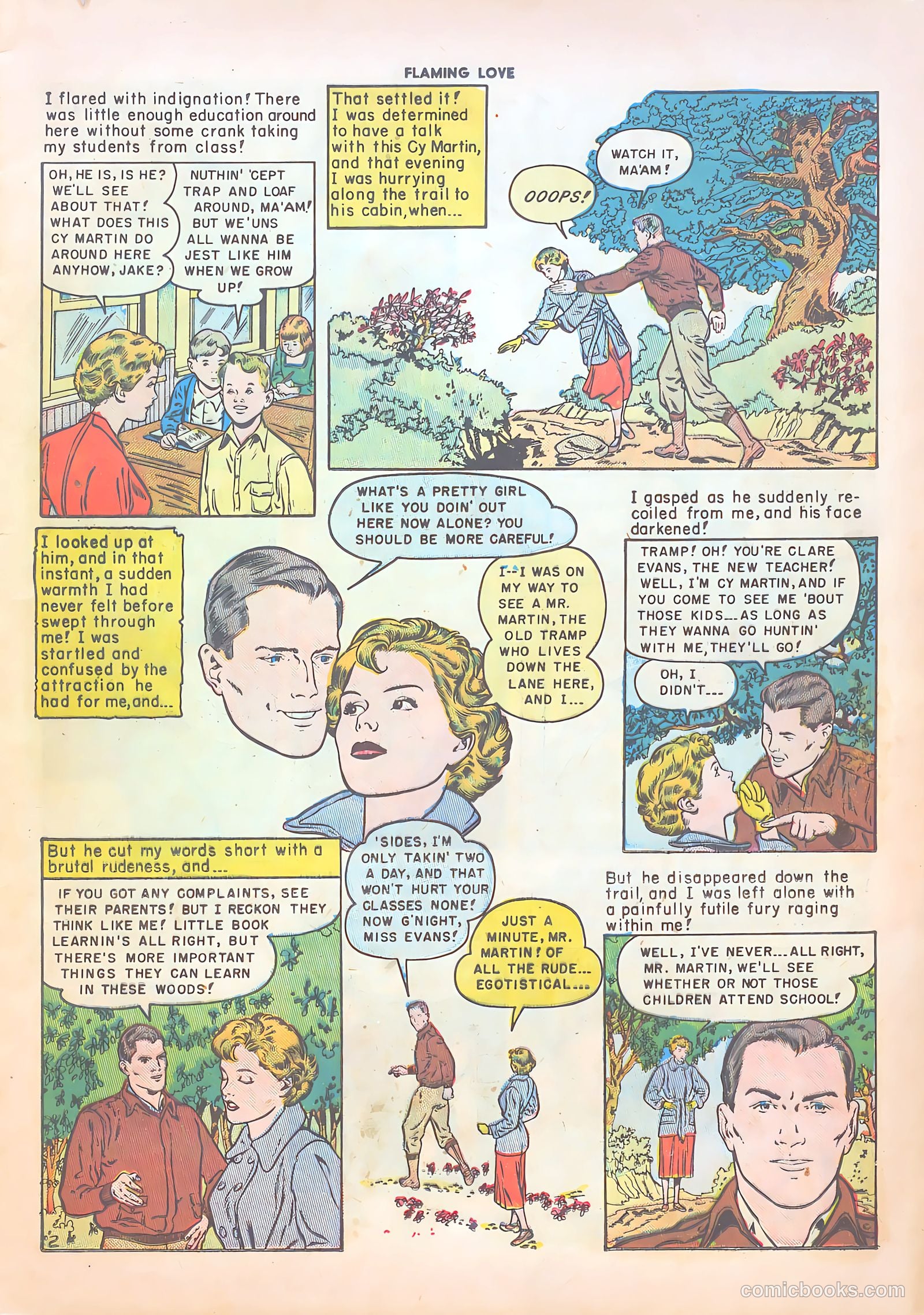 Flaming Love #4 (1950) — page 13 of 36