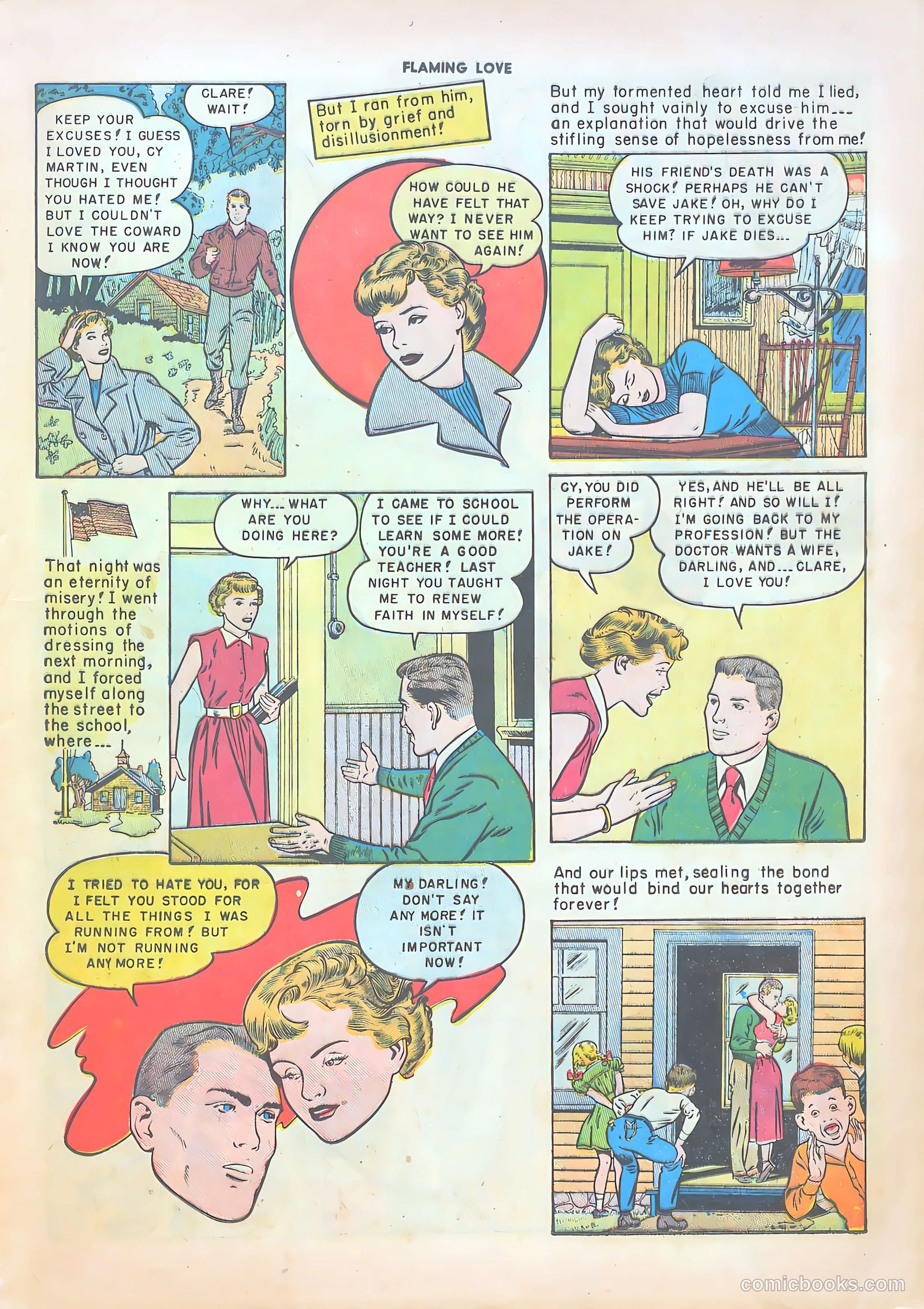 Flaming Love #4 (1950) — page 17 of 36