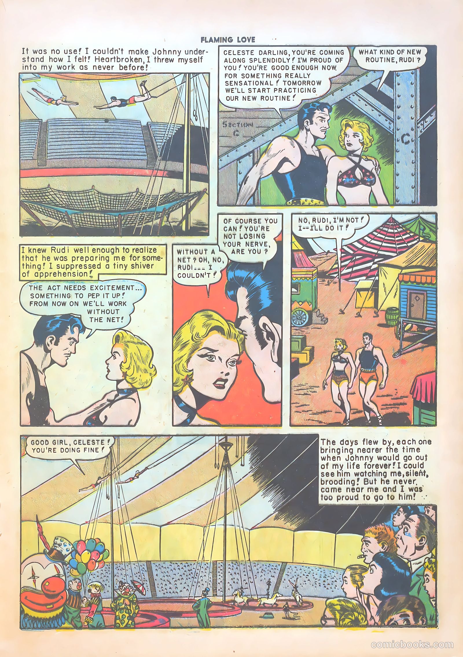 Flaming Love #4 (1950) — page 21 of 36