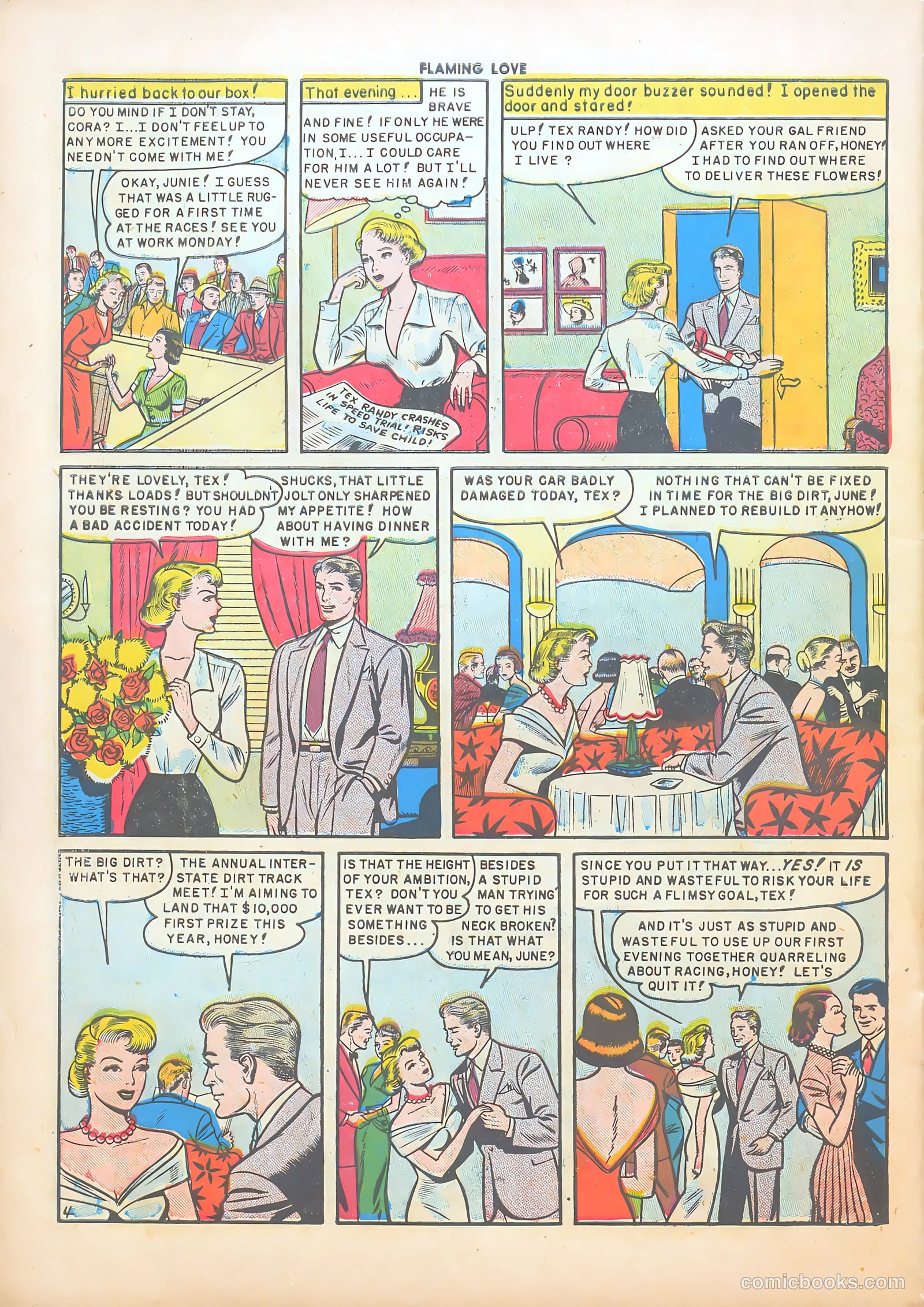 Flaming Love #4 (1950) — page 30 of 36