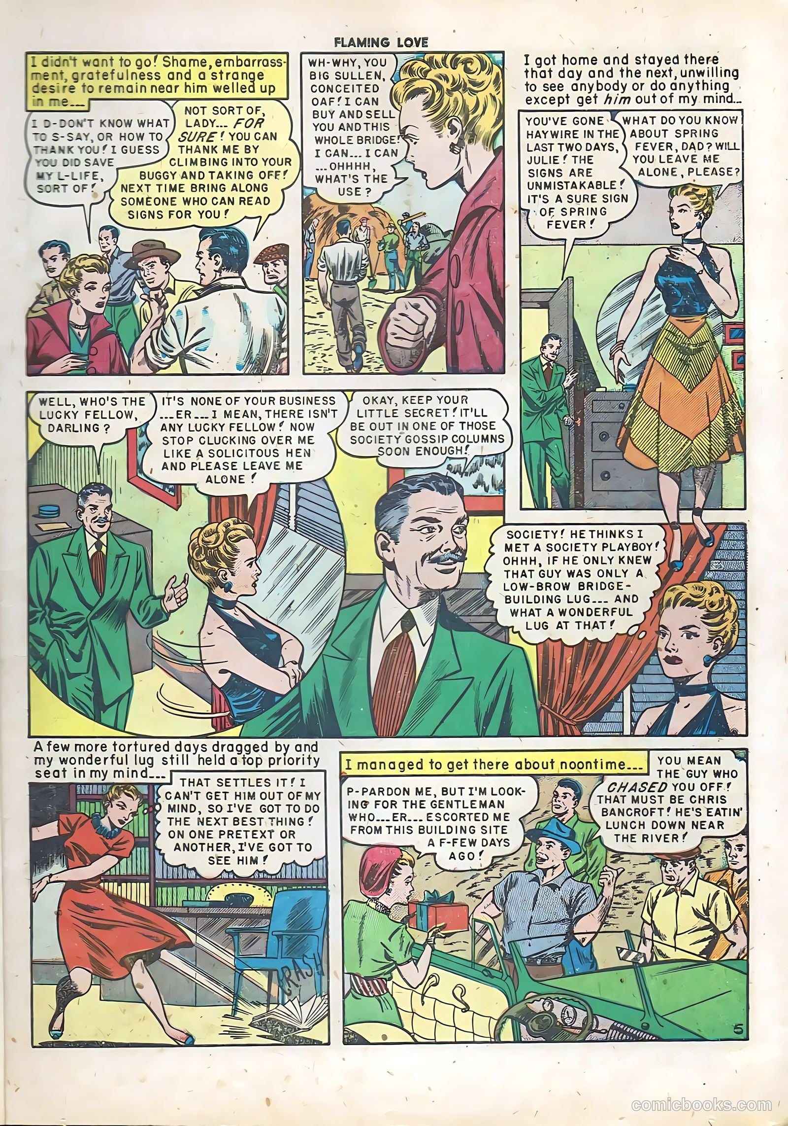 Flaming Love #5 (1950) — page 7 of 52