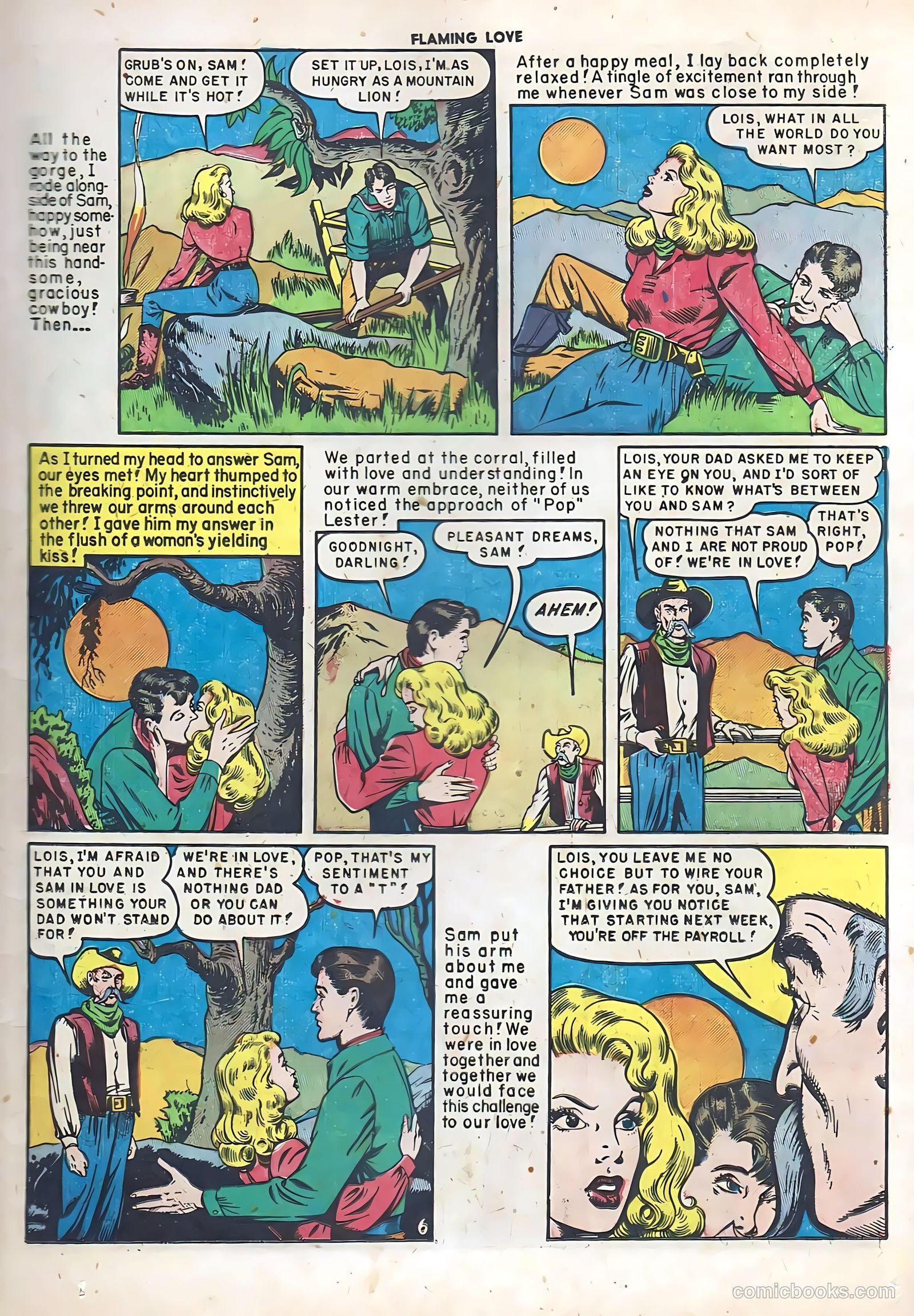 Flaming Love #5 (1950) — page 17 of 52