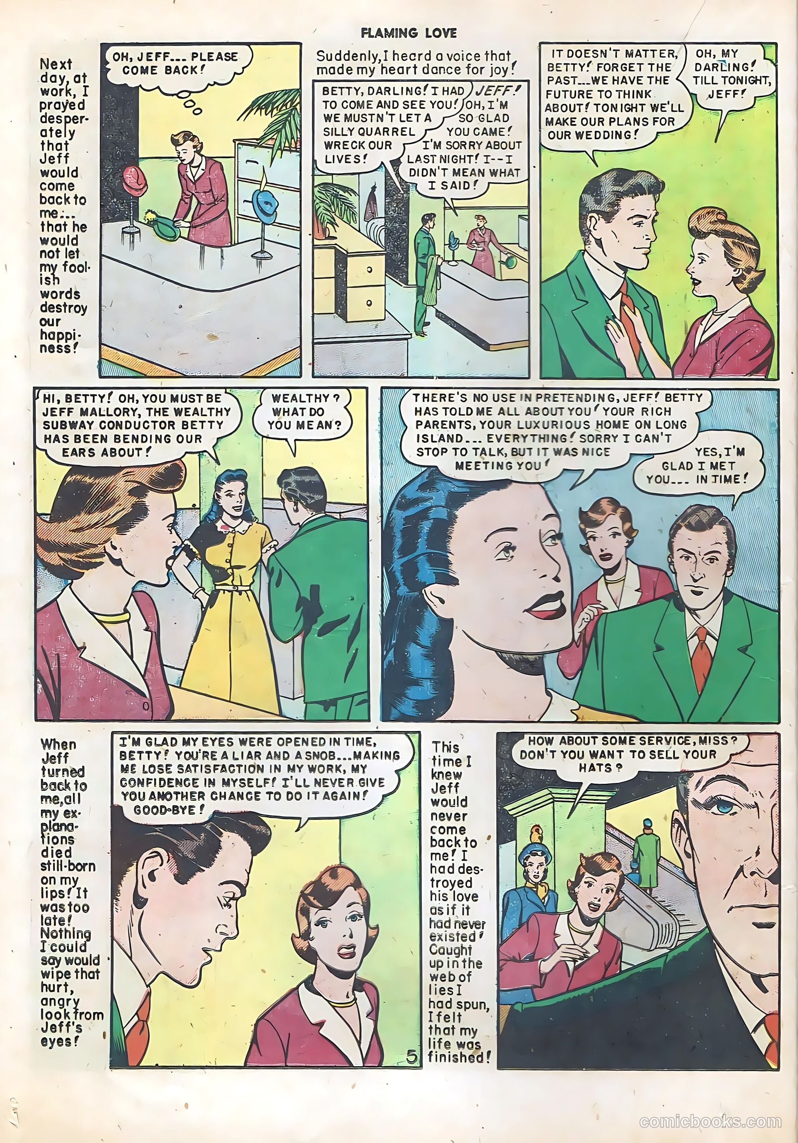 Flaming Love #5 (1950) — page 24 of 52