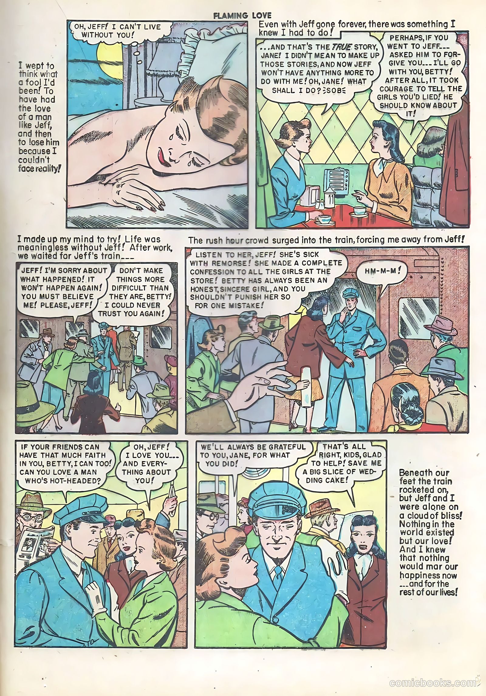 Flaming Love #5 (1950) — page 25 of 52