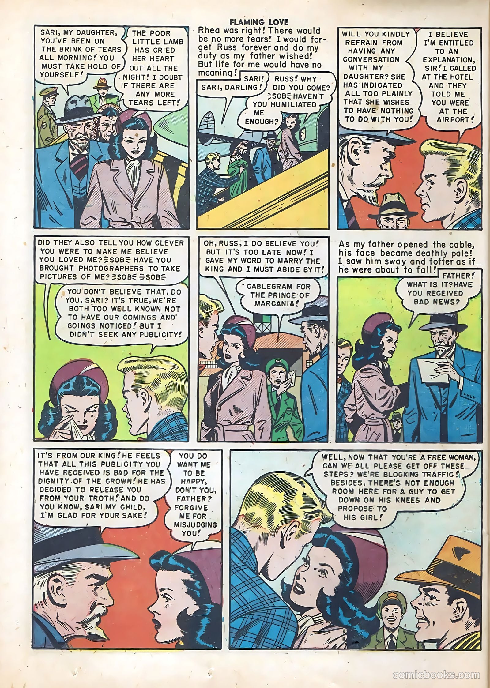Flaming Love #5 (1950) — page 36 of 52