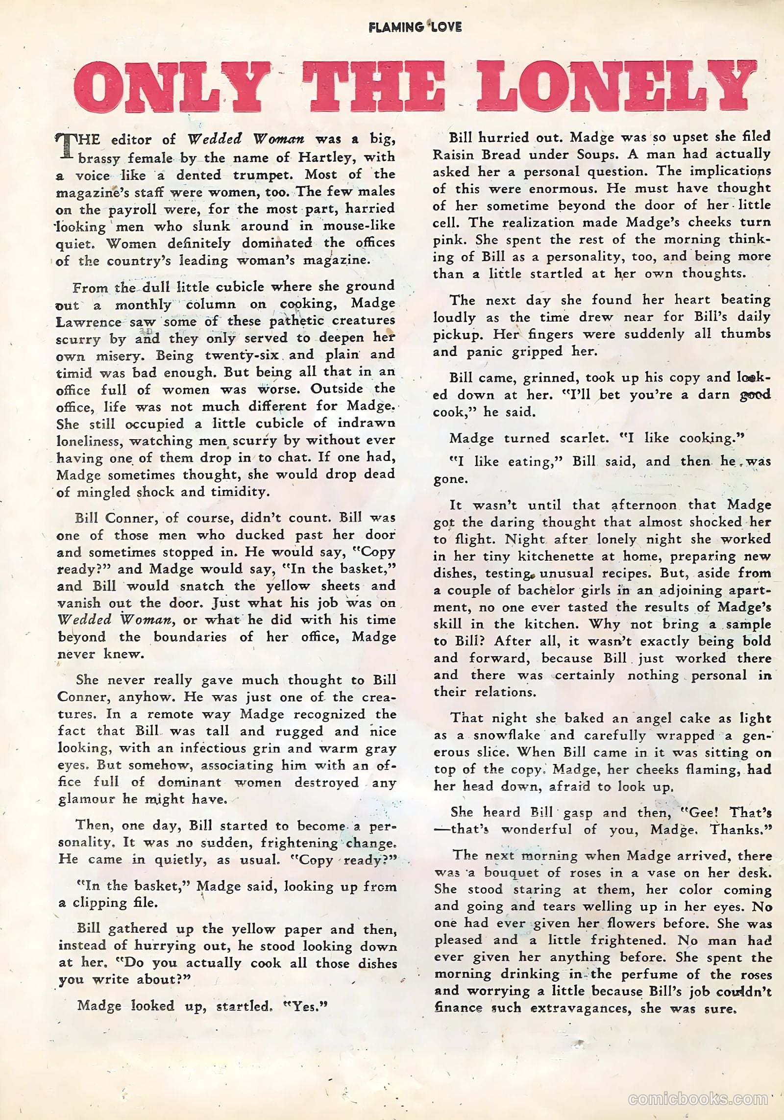 Flaming Love #5 (1950) — page 38 of 52