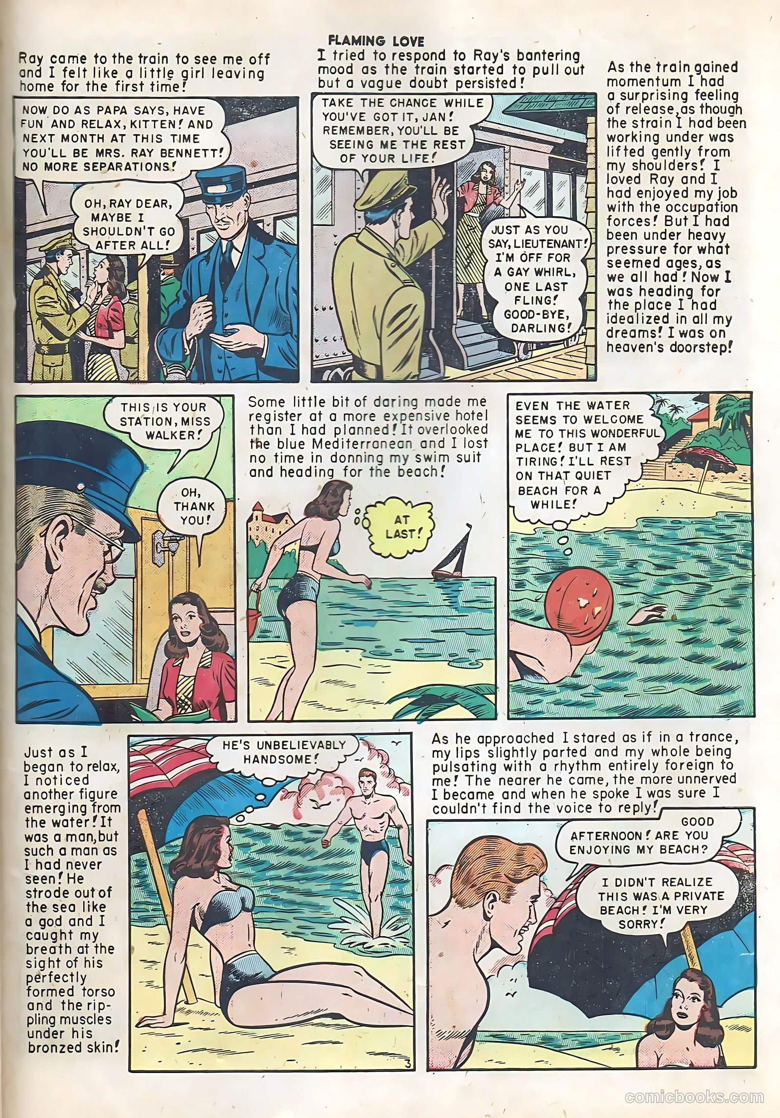 Flaming Love #5 (1950) — page 43 of 52