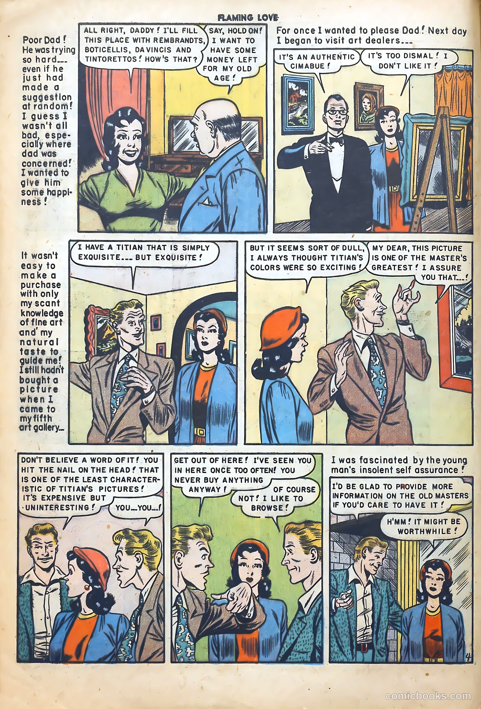 Flaming Love #6 (1950) — page 6 of 52