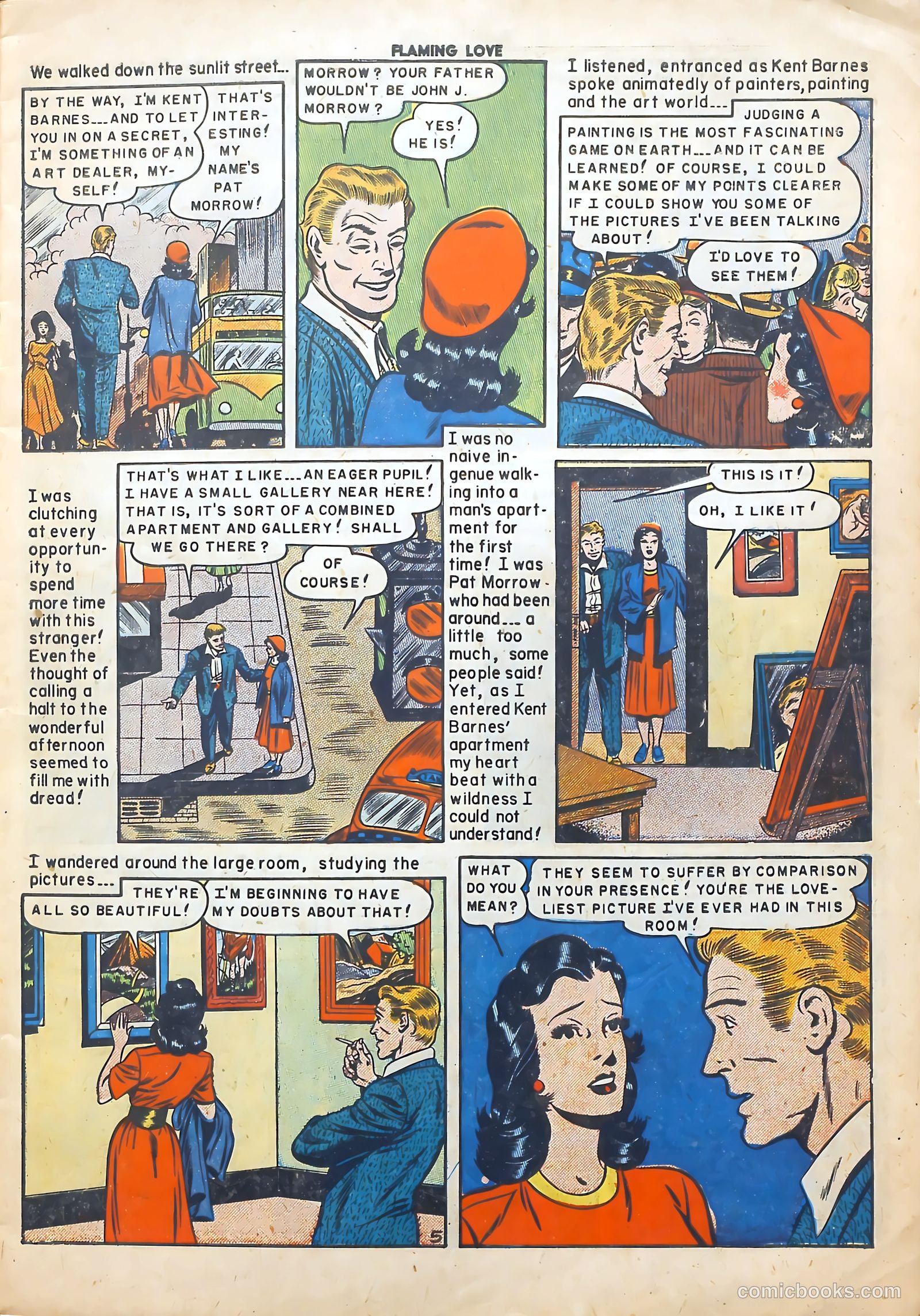 Flaming Love #6 (1950) — page 7 of 52