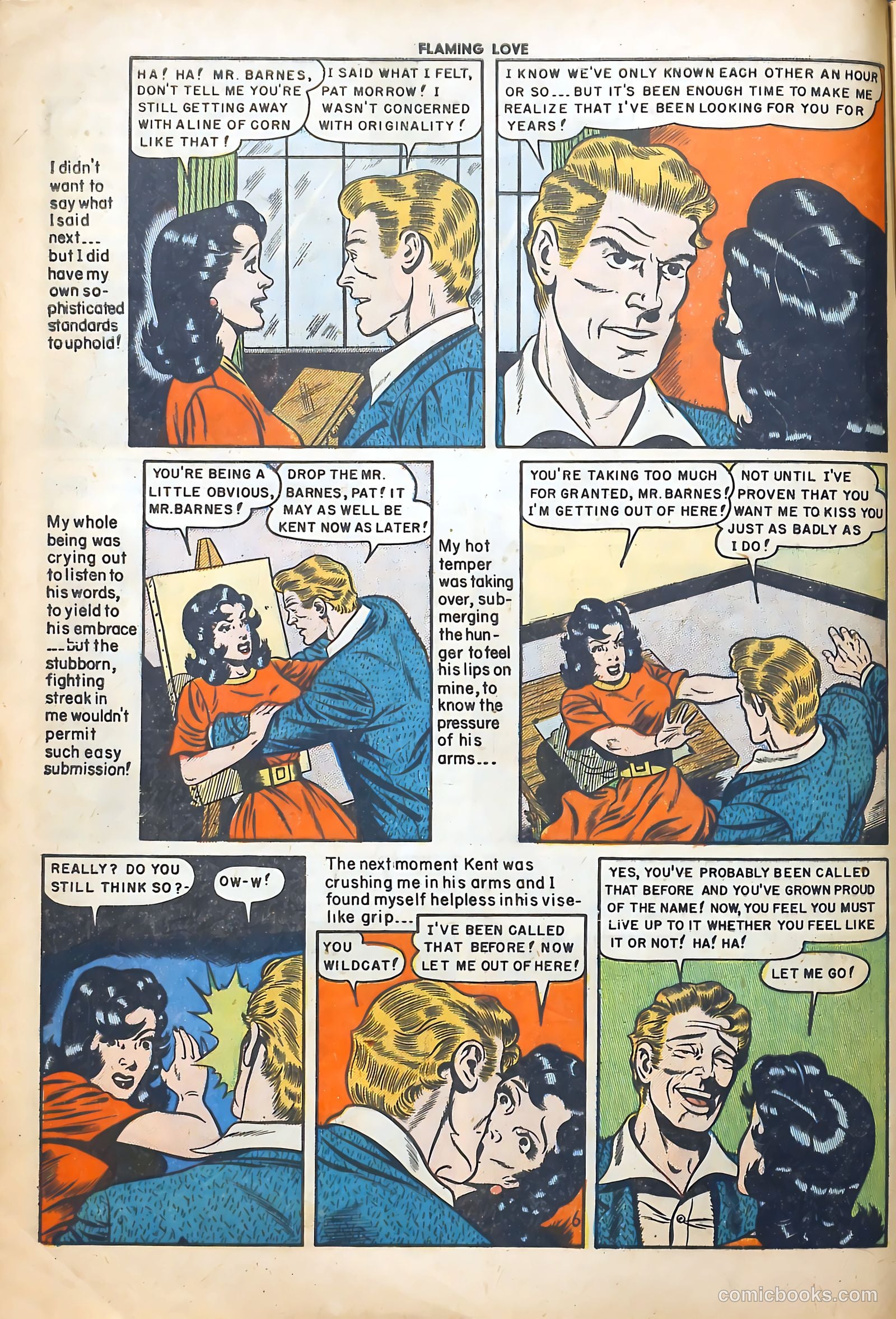 Flaming Love #6 (1950) — page 8 of 52