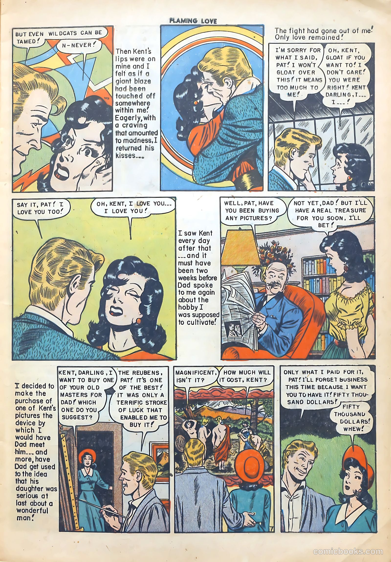 Flaming Love #6 (1950) — page 9 of 52