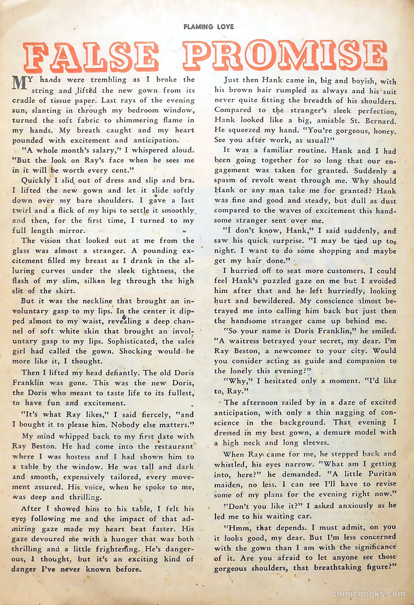 Flaming Love #6 (1950) — page 37 of 52