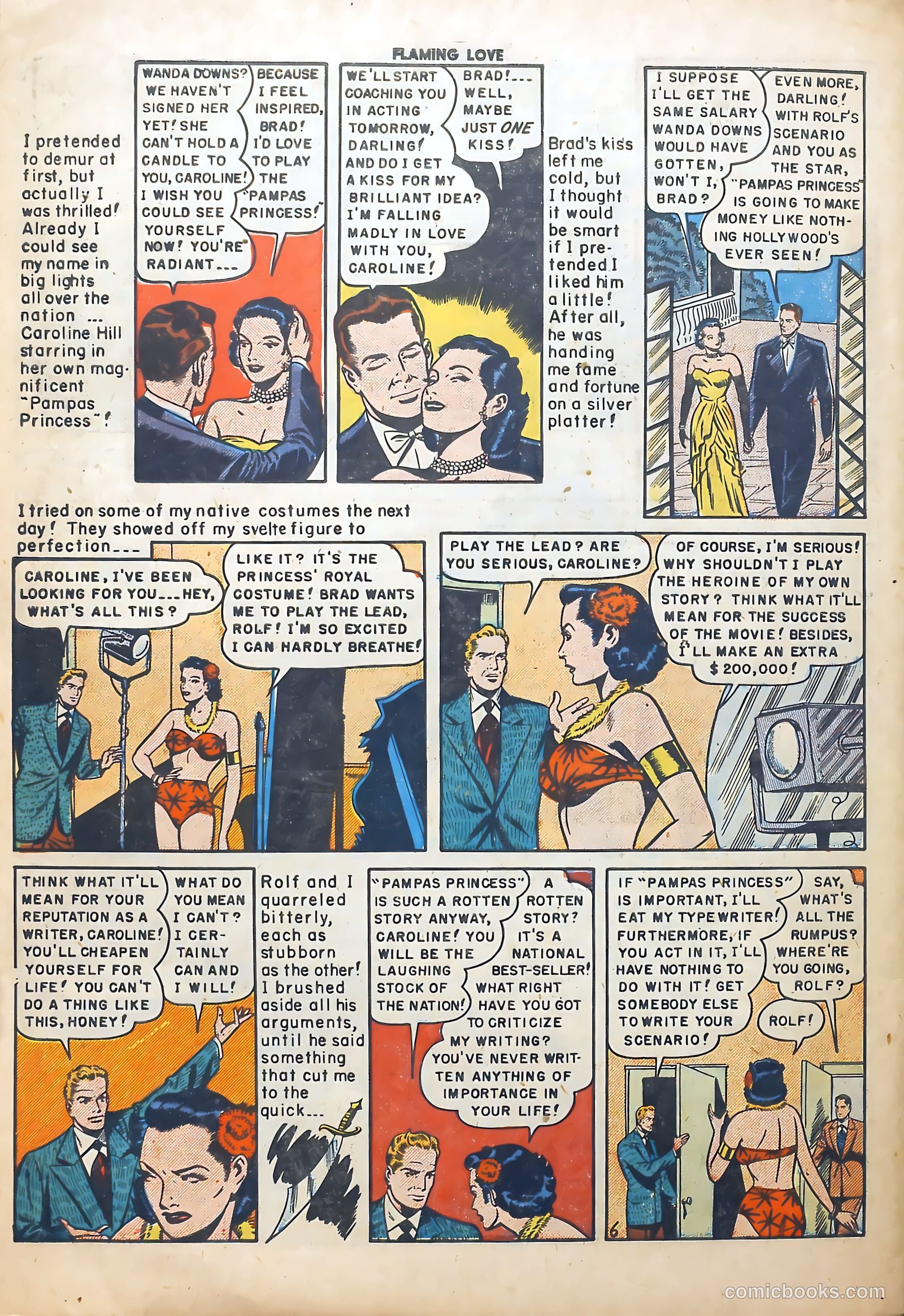 Flaming Love #6 (1950) — page 45 of 52