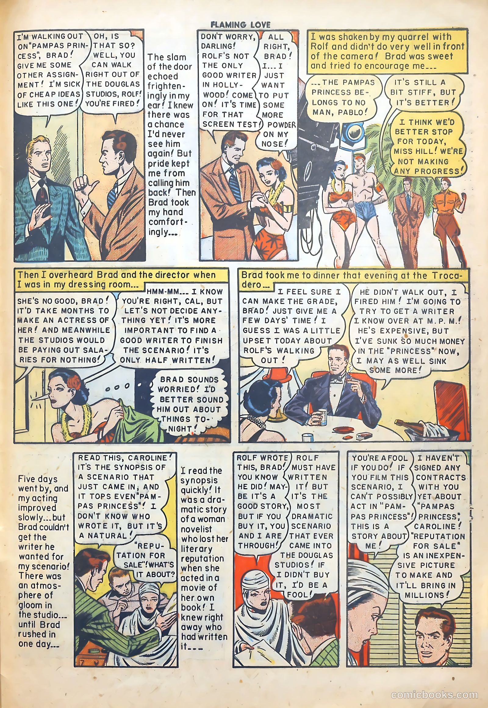 Flaming Love #6 (1950) — page 46 of 52