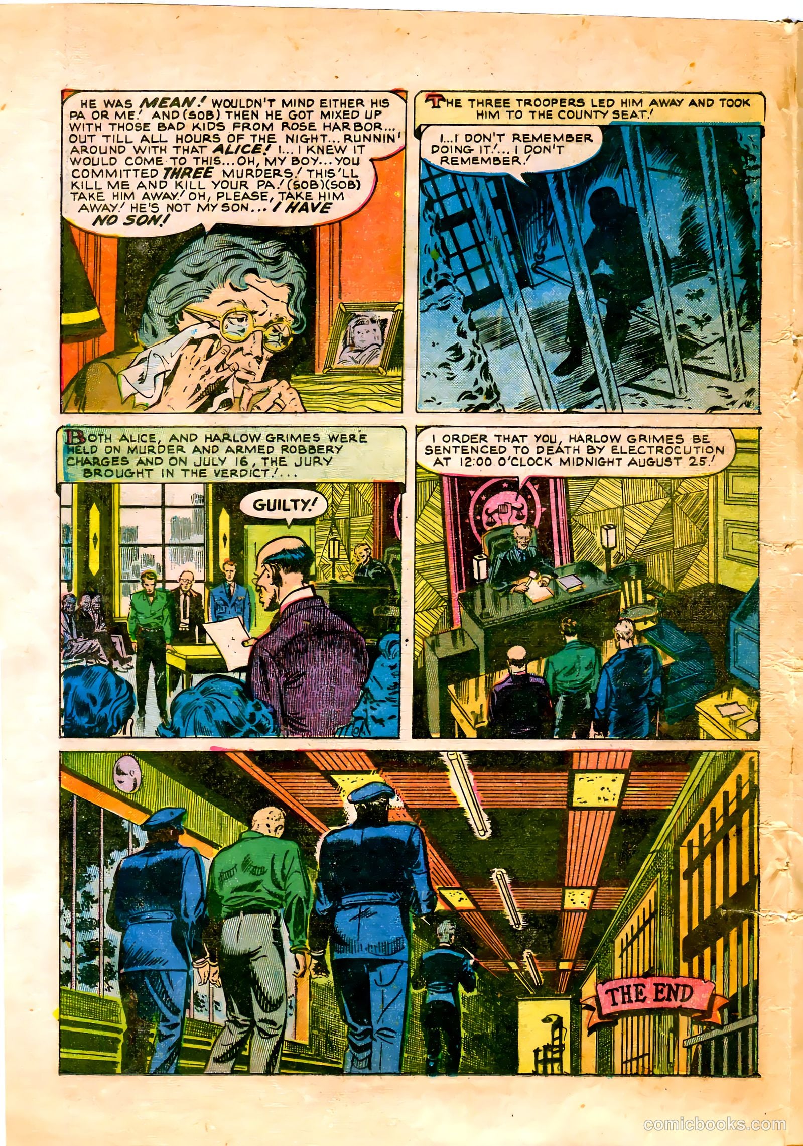 All-Famous Crime #8 (1951) — page 32 of 36
