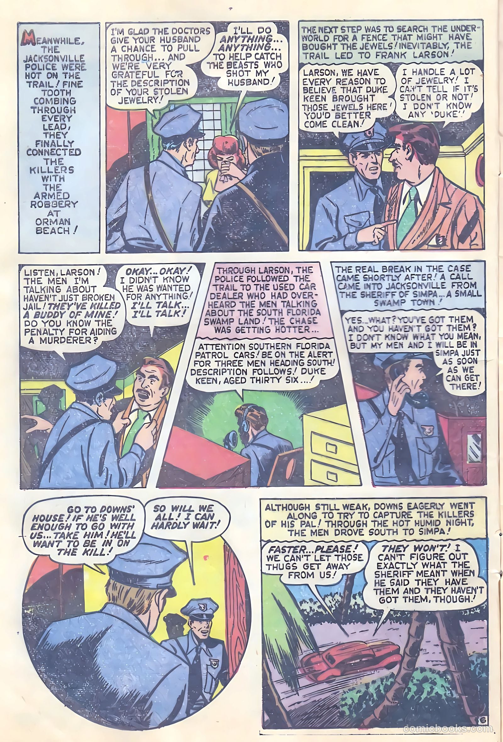 All-Famous Police Cases #10 (1953) — page 8 of 36