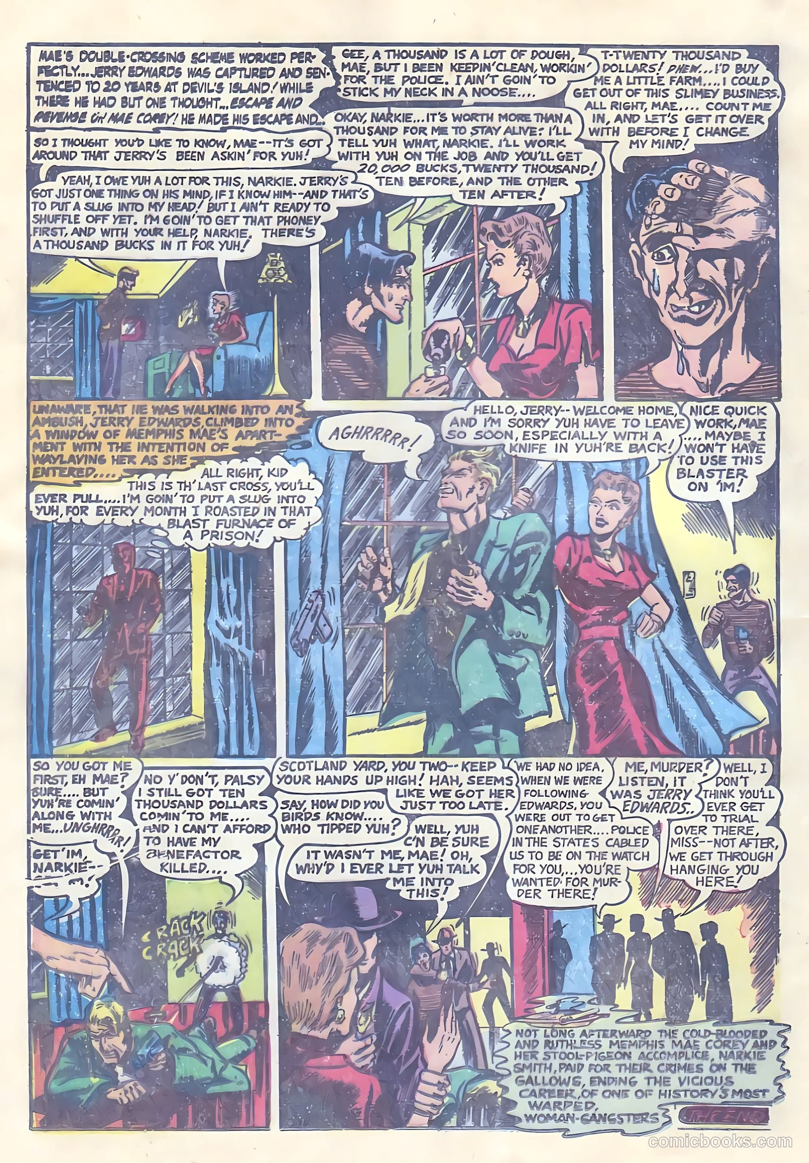 All-Famous Police Cases #10 (1953) — page 20 of 36