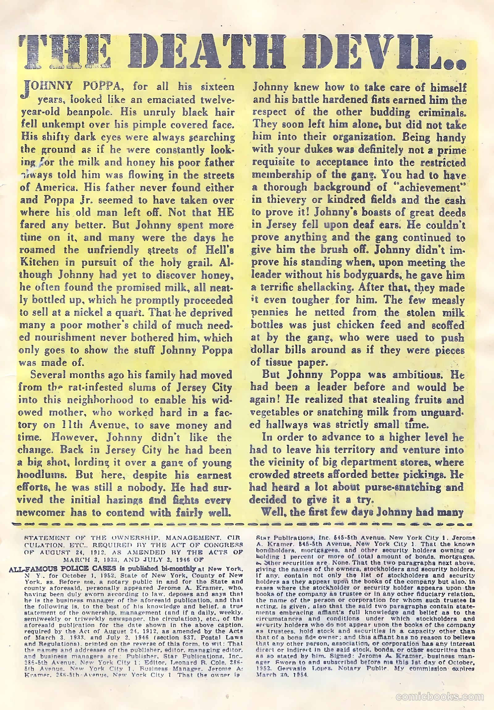 All-Famous Police Cases #10 (1953) — page 21 of 36