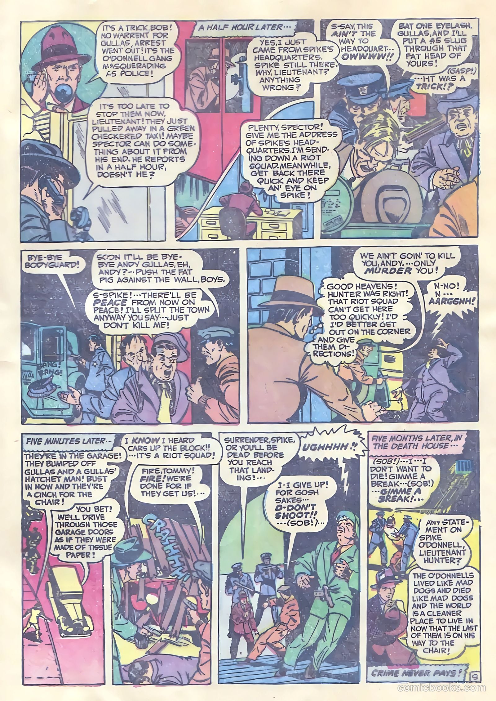 All-Famous Police Cases #10 (1953) — page 33 of 36