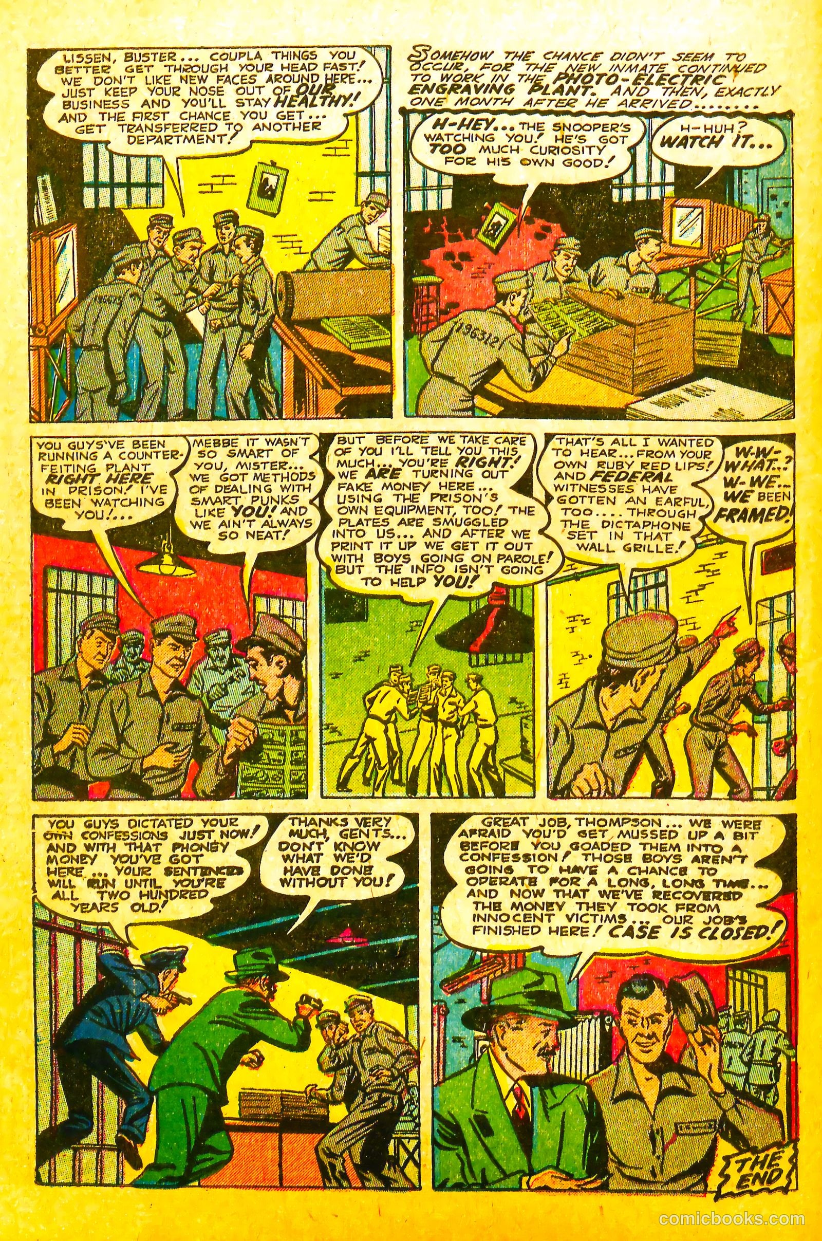 All-Famous Police Cases #11 (1953) — page 22 of 36