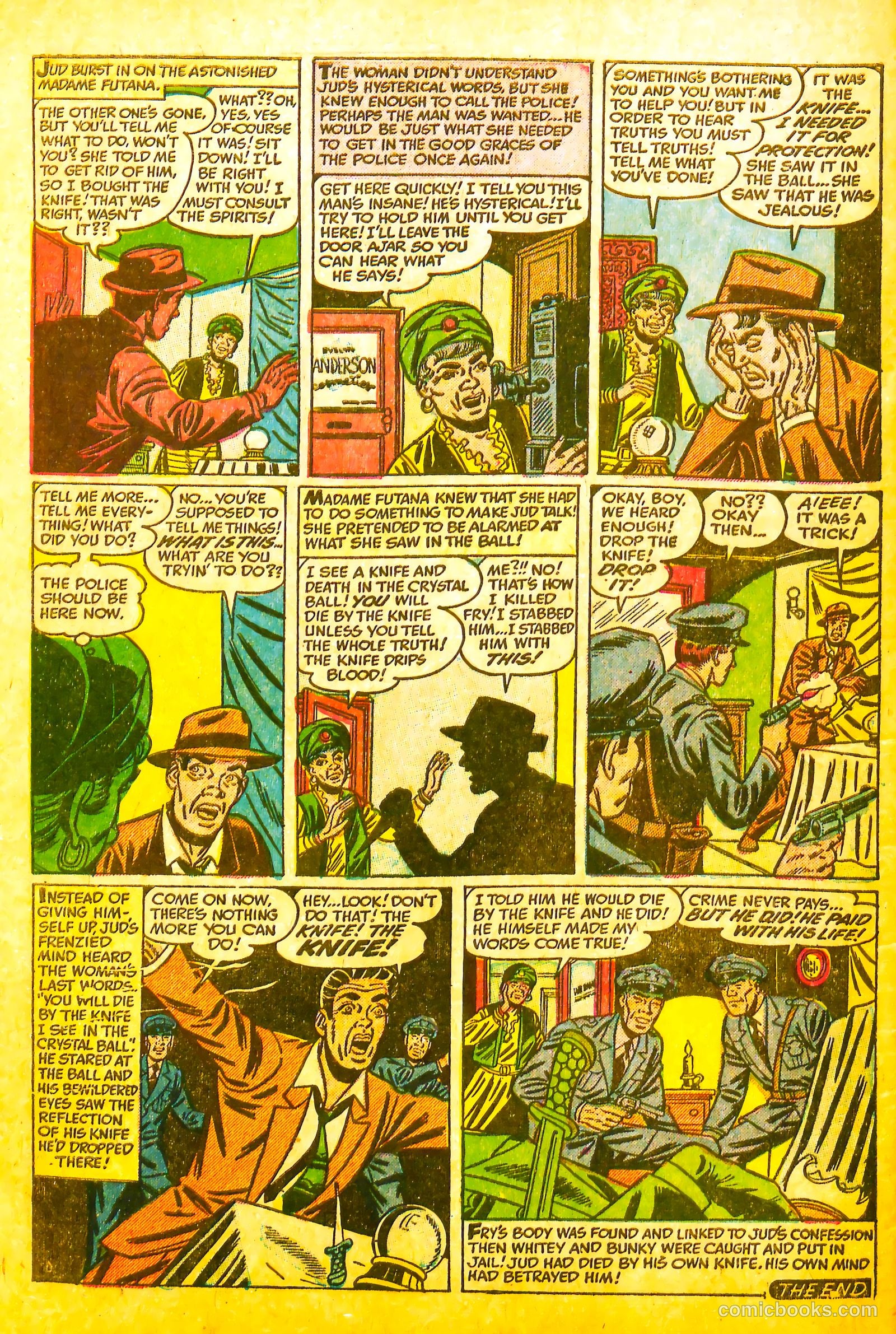 All-Famous Police Cases #11 (1953) — page 34 of 36