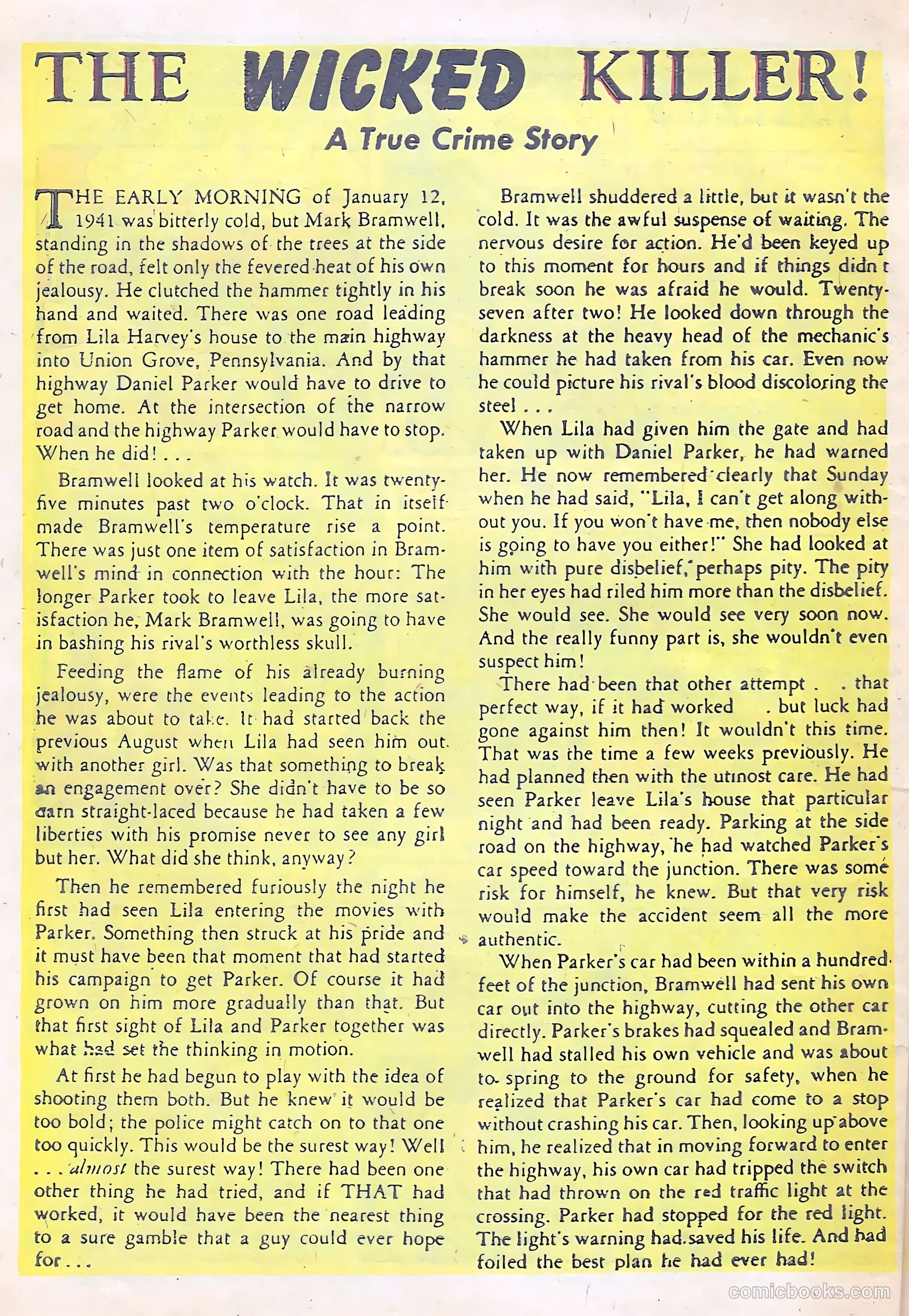 All-Famous Police Cases #12 (1953) — page 31 of 38