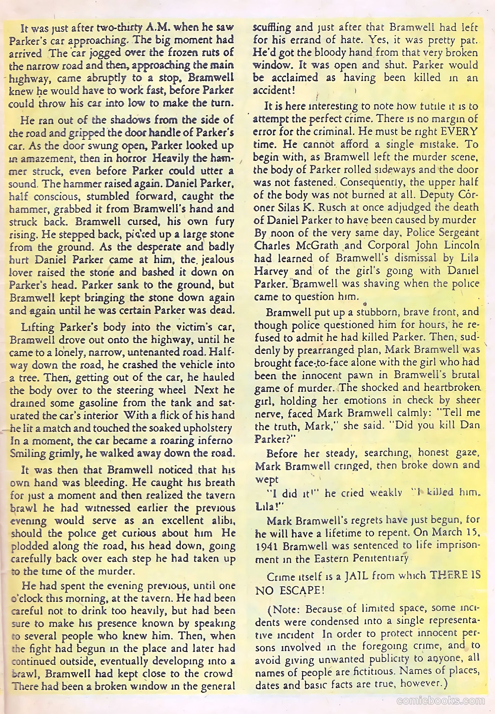 All-Famous Police Cases #12 (1953) — page 32 of 38
