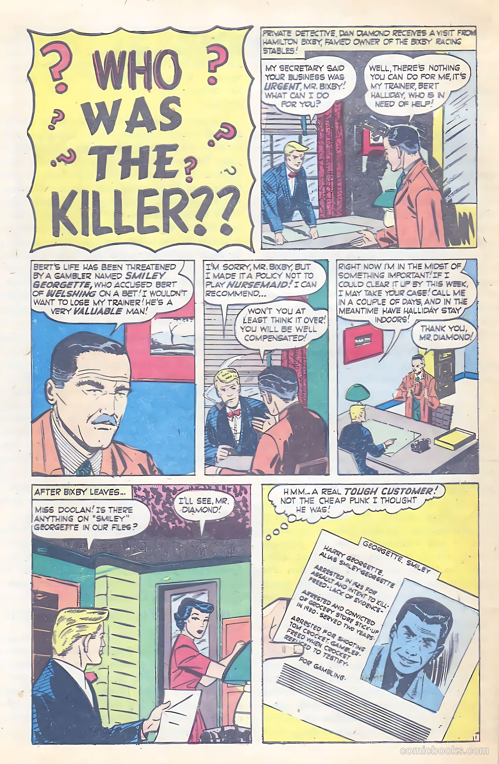 All-Famous Police Cases #12 (1953) — page 33 of 38