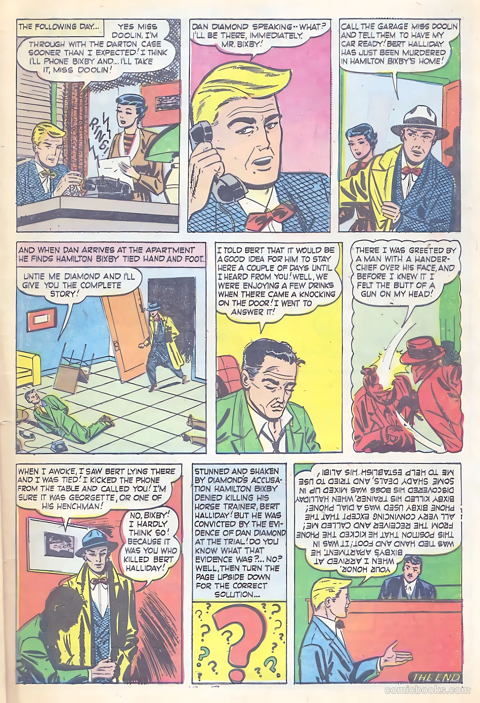 All-Famous Police Cases #12 (1953) — page 34 of 38