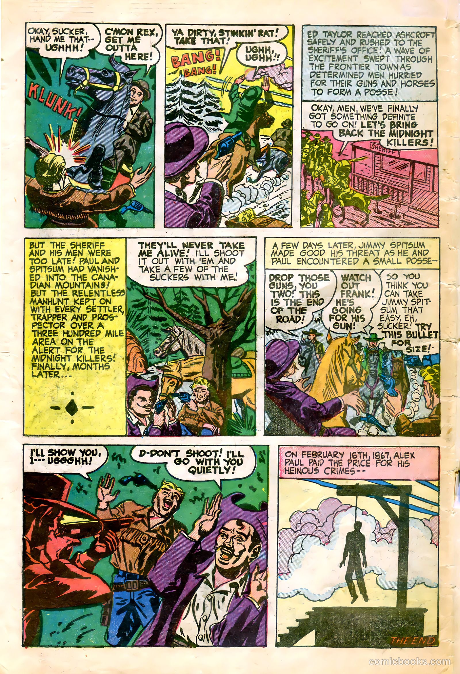 All-Famous Police Cases #13 (1953) — page 34 of 36