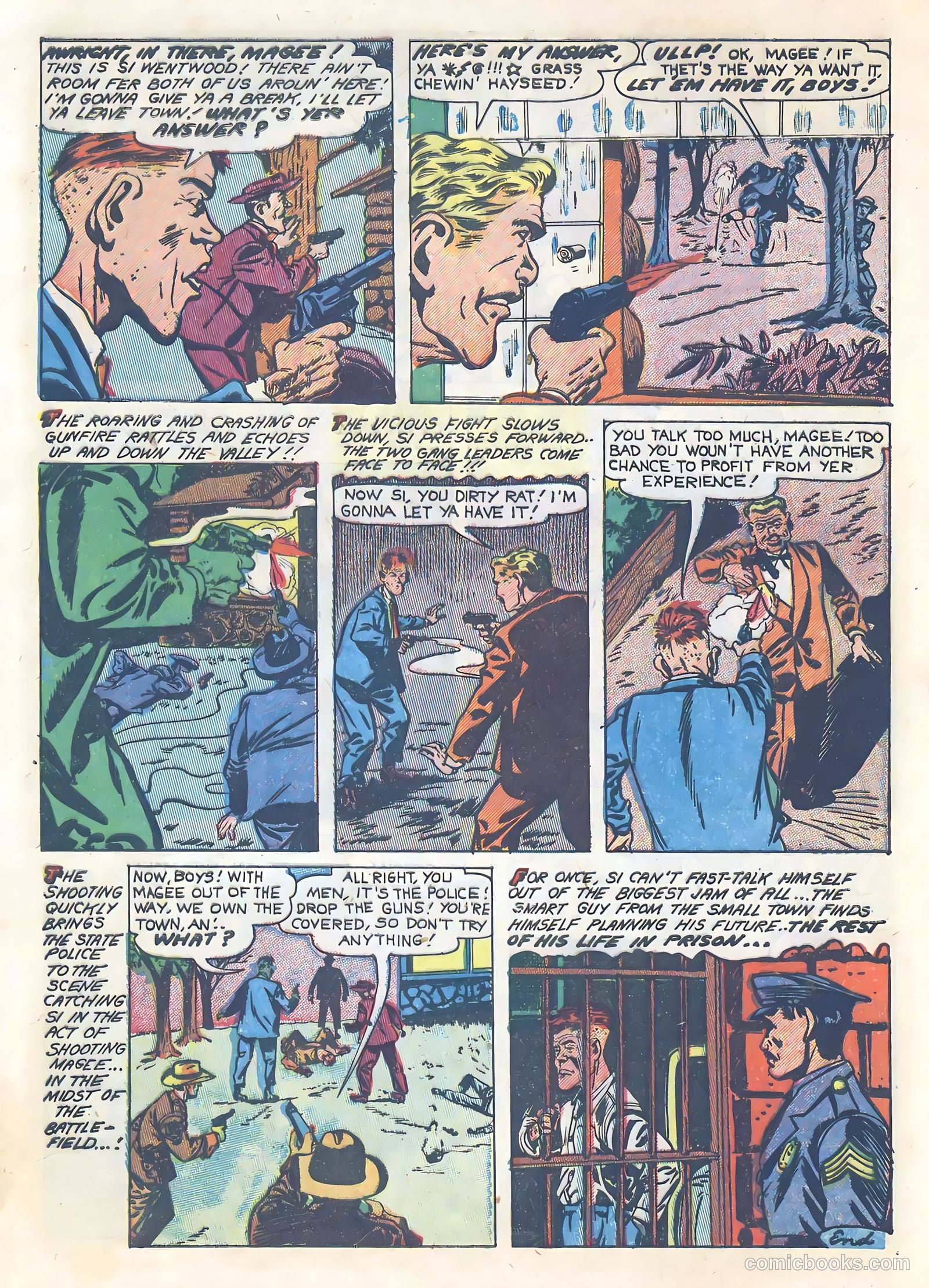 All-Famous Police Cases #14 (1954) — page 9 of 37