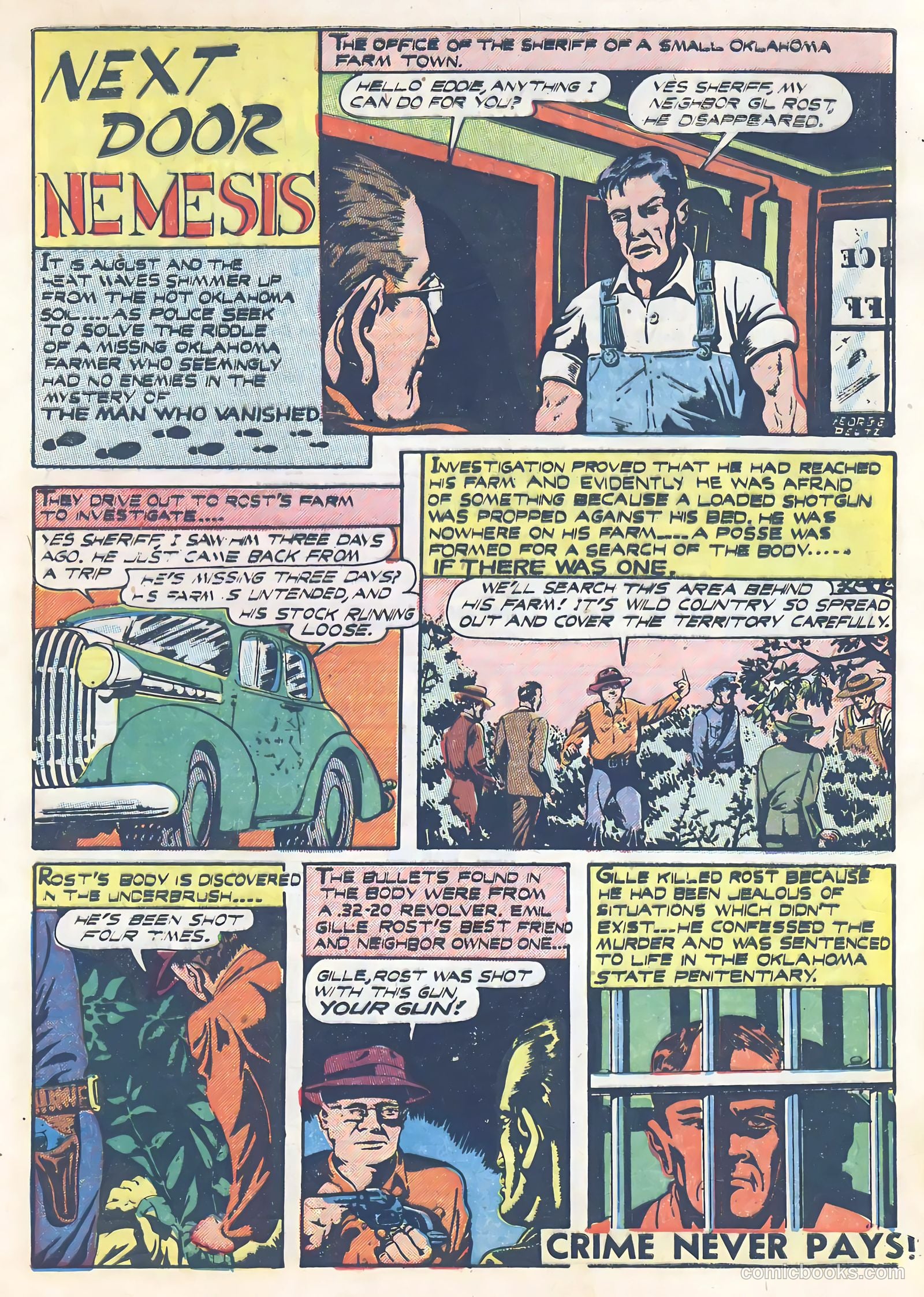 All-Famous Police Cases #14 (1954) — page 10 of 37