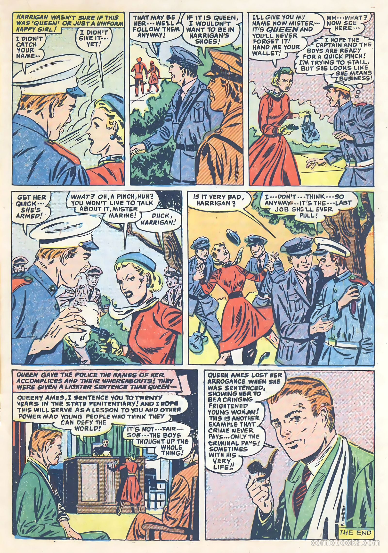 All-Famous Police Cases #14 (1954) — page 20 of 37