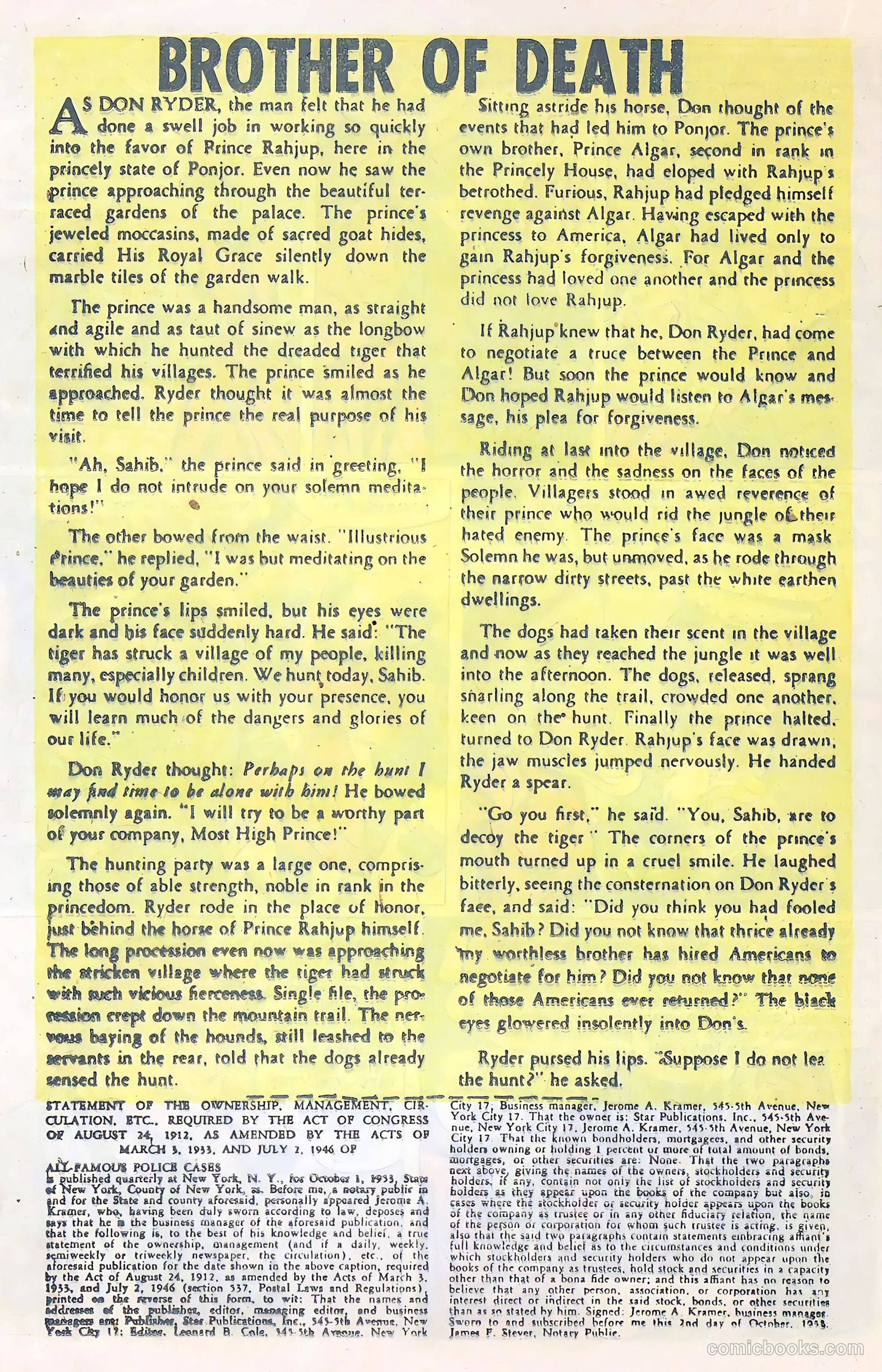 All-Famous Police Cases #14 (1954) — page 21 of 37