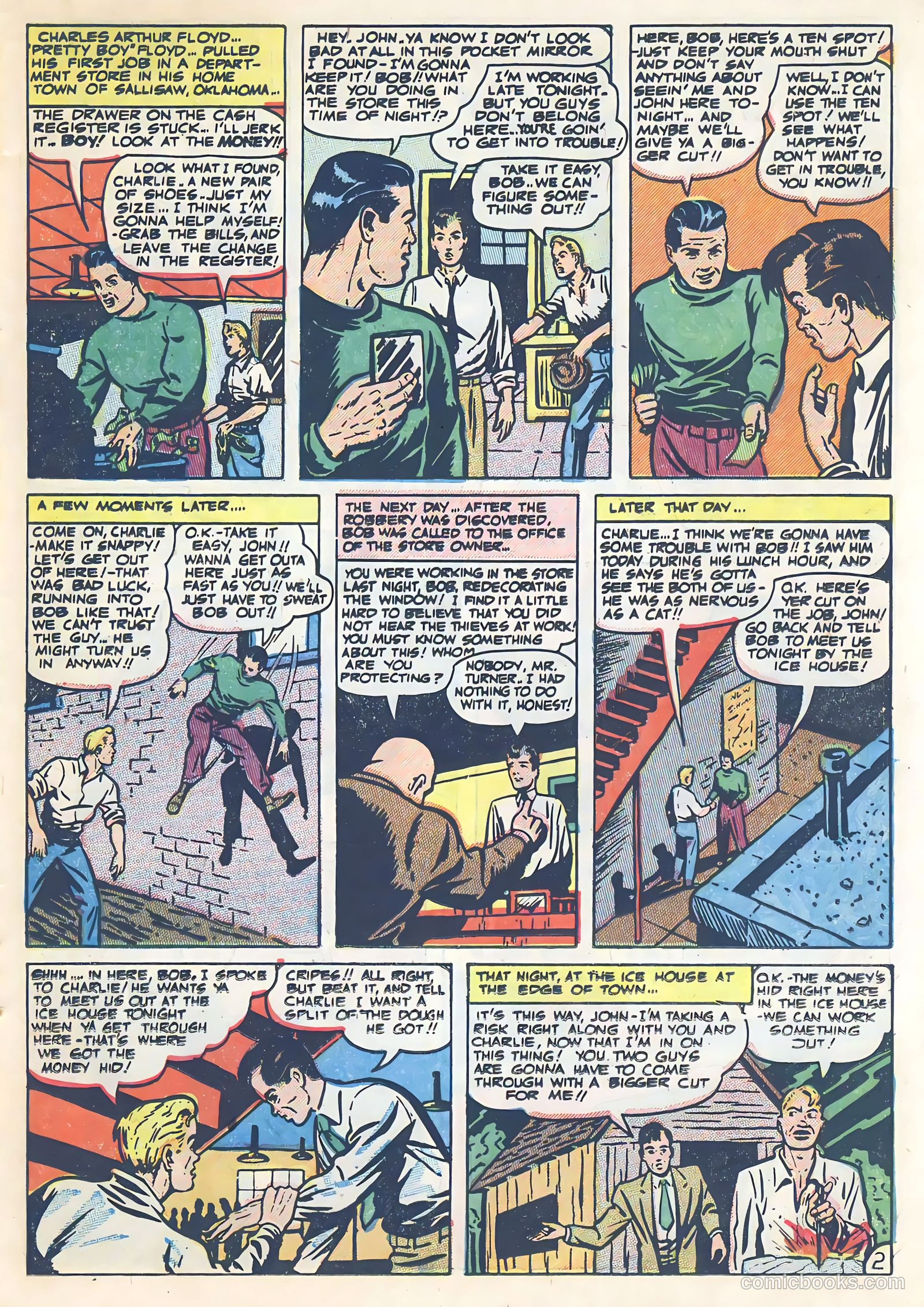 All-Famous Police Cases #14 (1954) — page 24 of 37