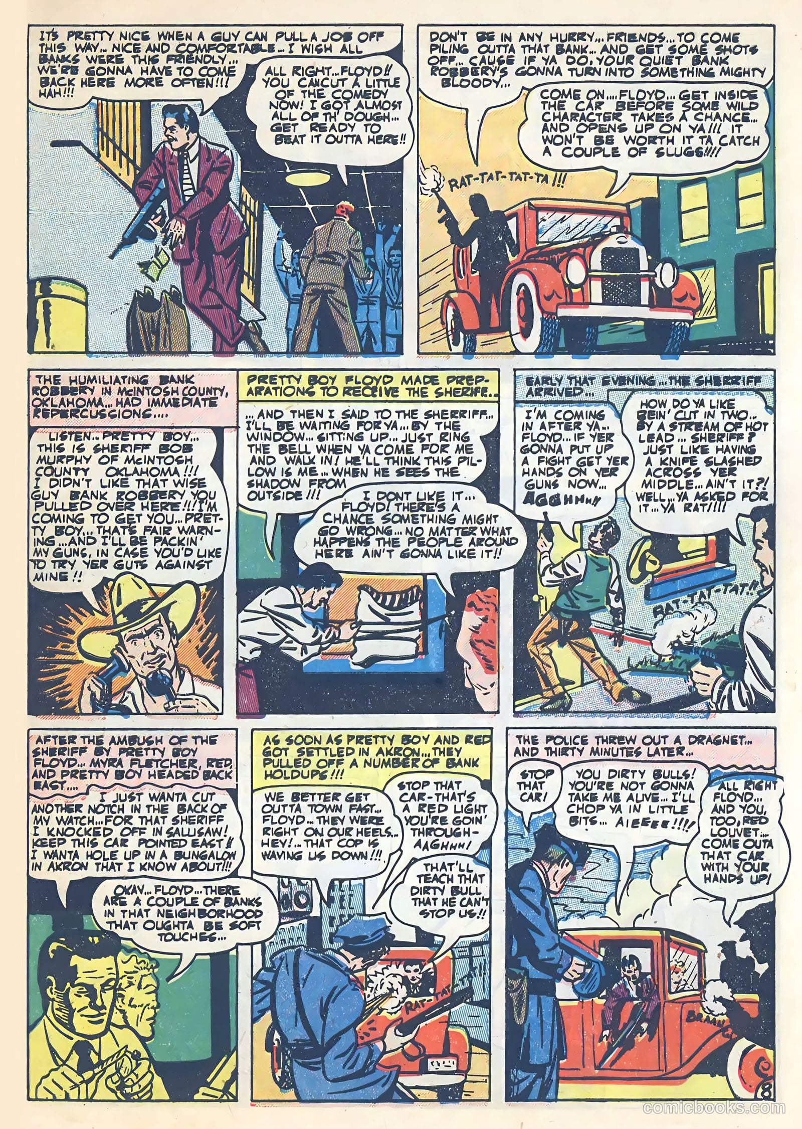 All-Famous Police Cases #14 (1954) — page 32 of 37