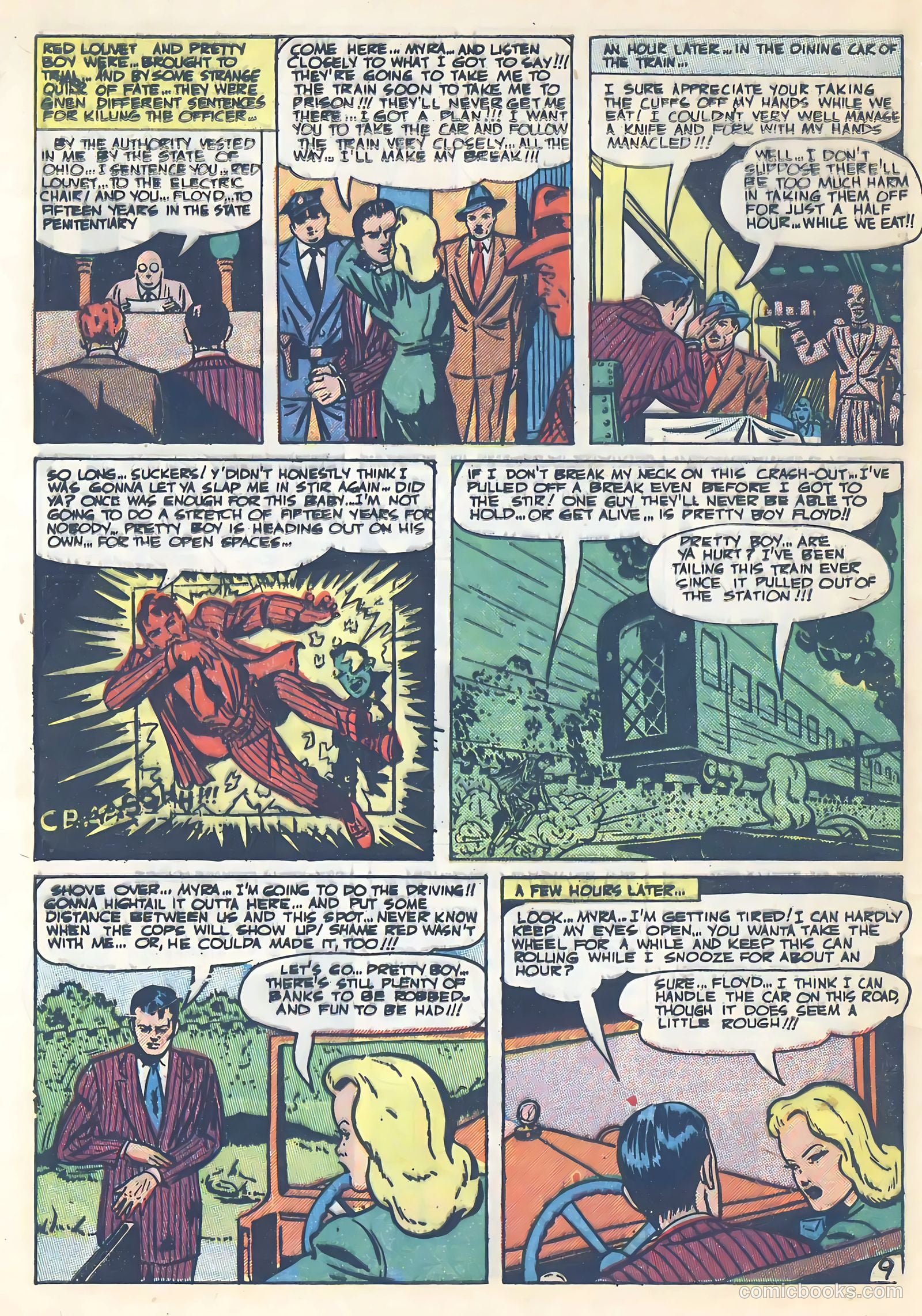 All-Famous Police Cases #14 (1954) — page 33 of 37