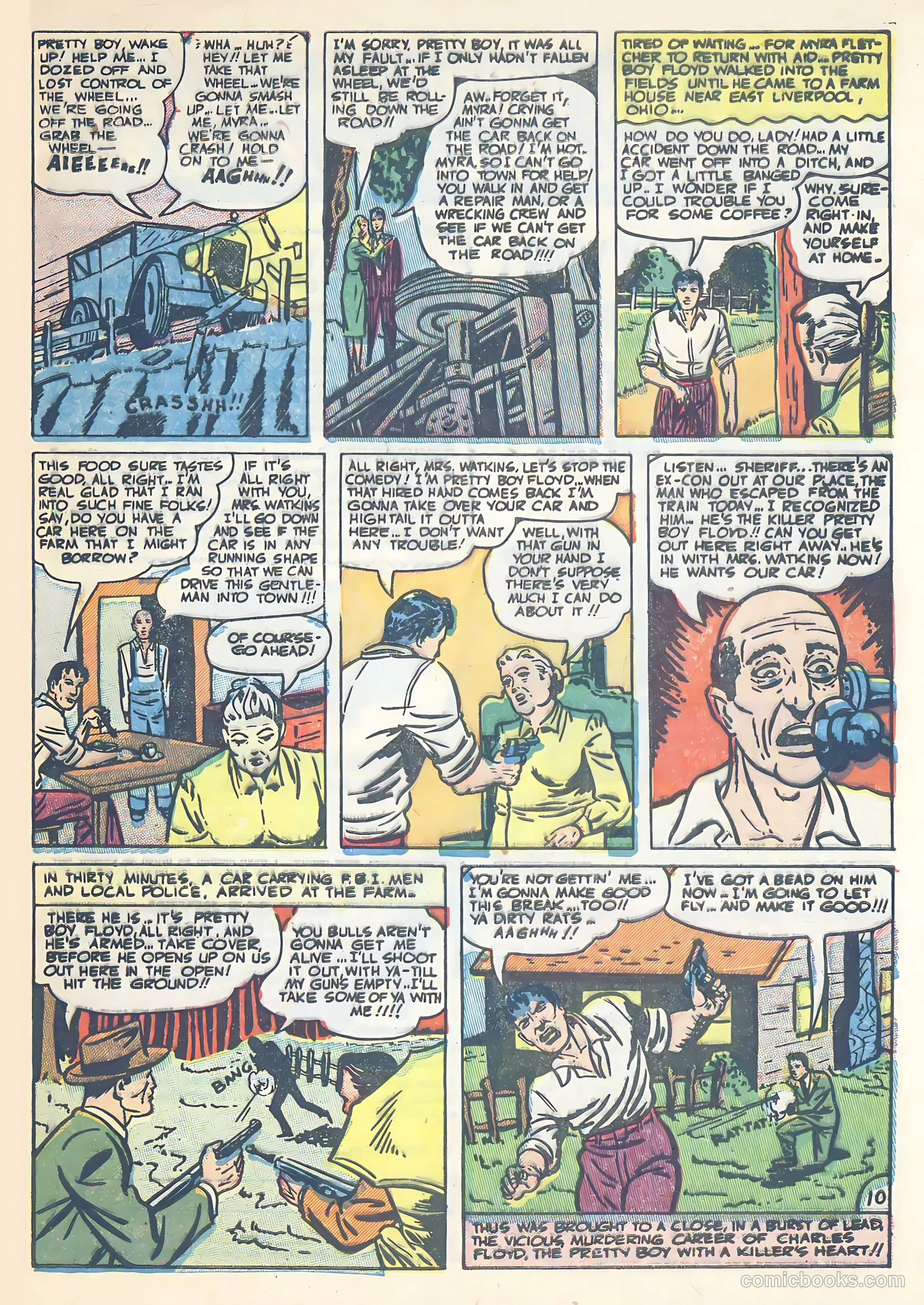 All-Famous Police Cases #14 (1954) — page 34 of 37