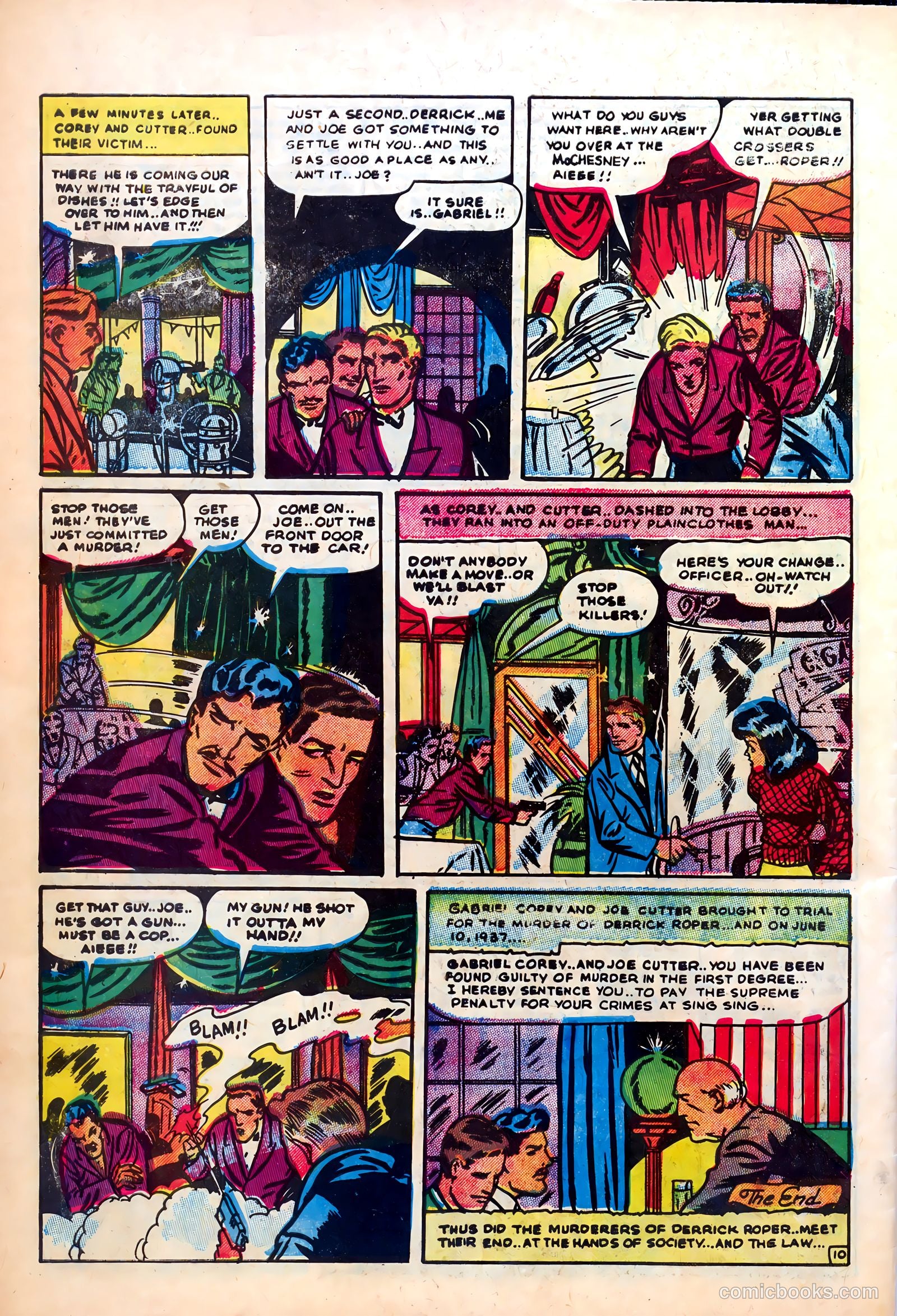 All-Famous Police Cases #15 (1954) — page 34 of 36