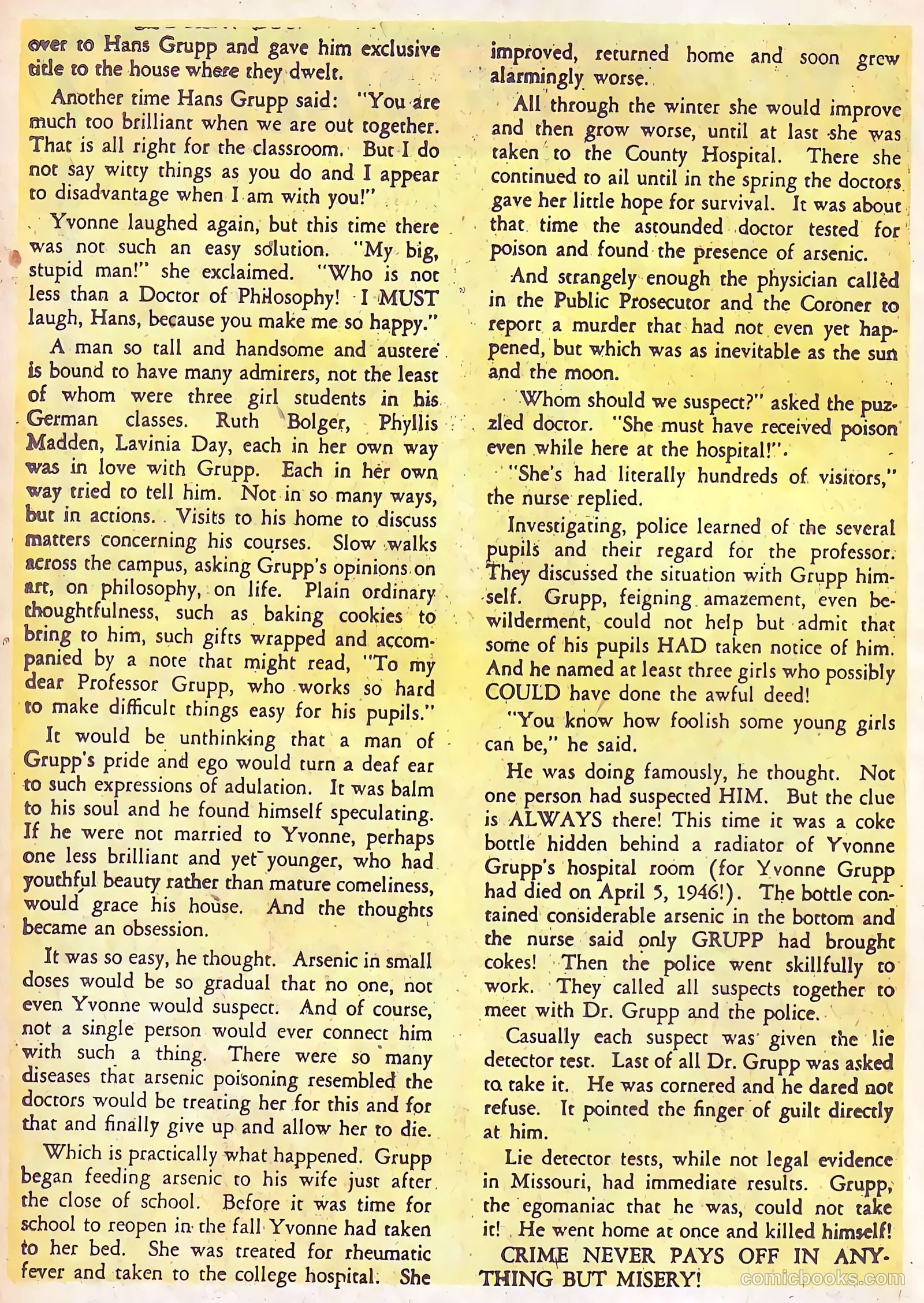All-Famous Police Cases #16 (1954) — page 16 of 36