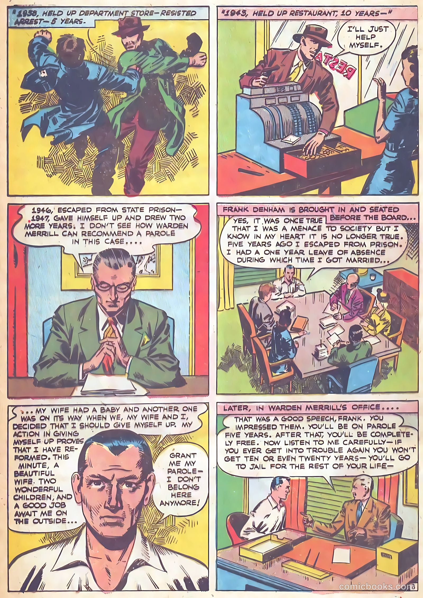 All-Famous Police Cases #16 (1954) — page 30 of 36