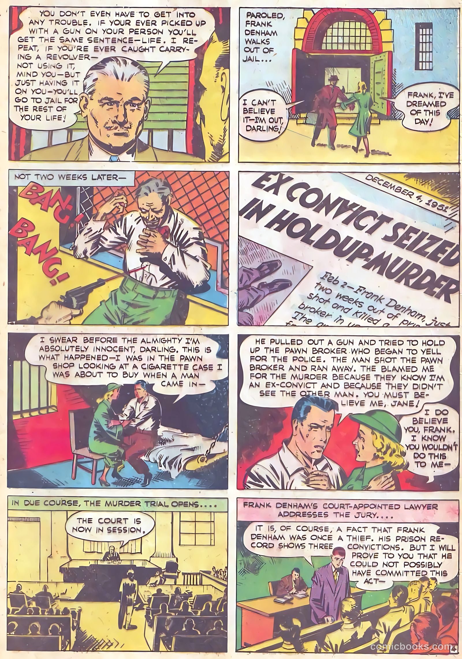 All-Famous Police Cases #16 (1954) — page 31 of 36