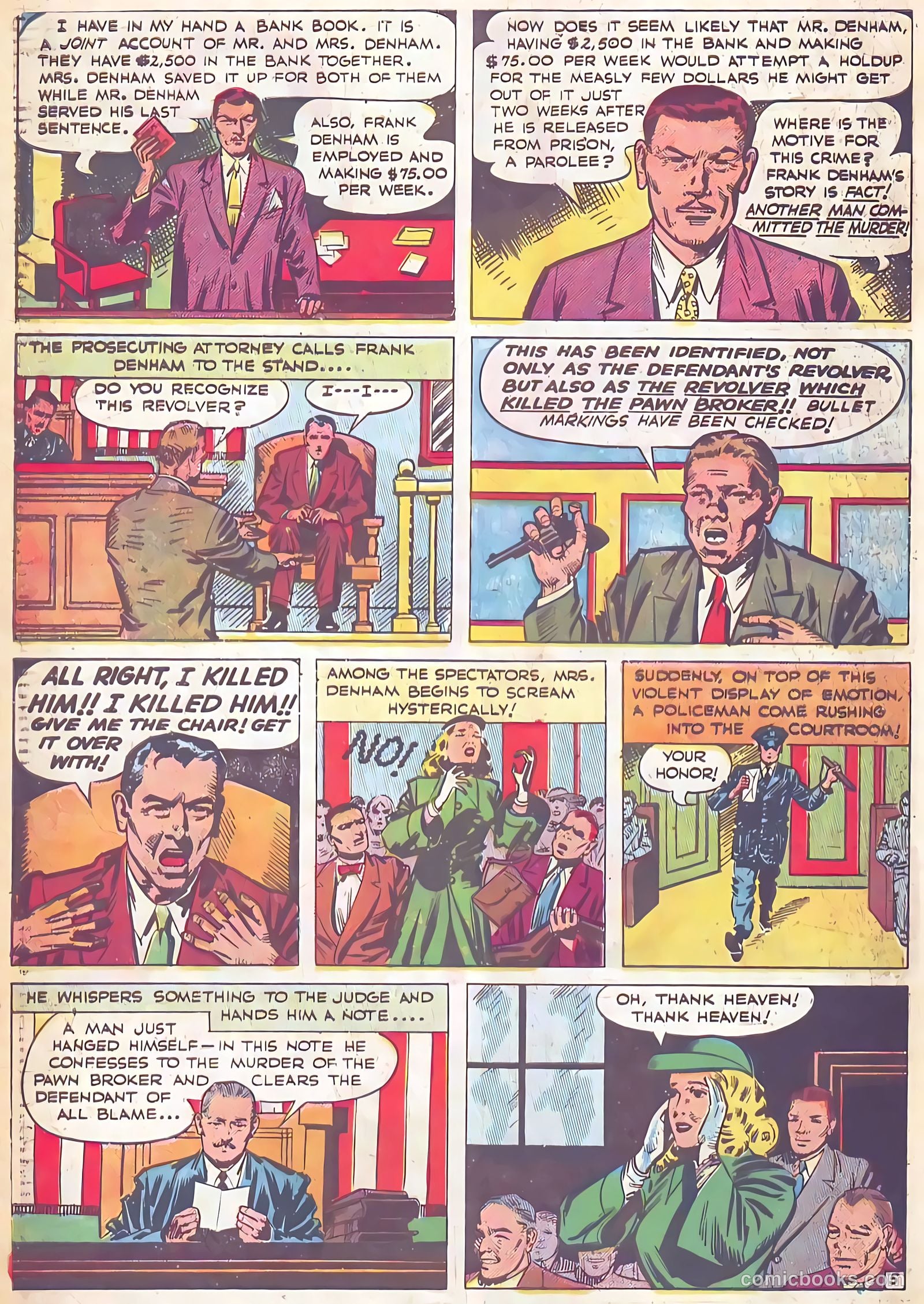 All-Famous Police Cases #16 (1954) — page 32 of 36