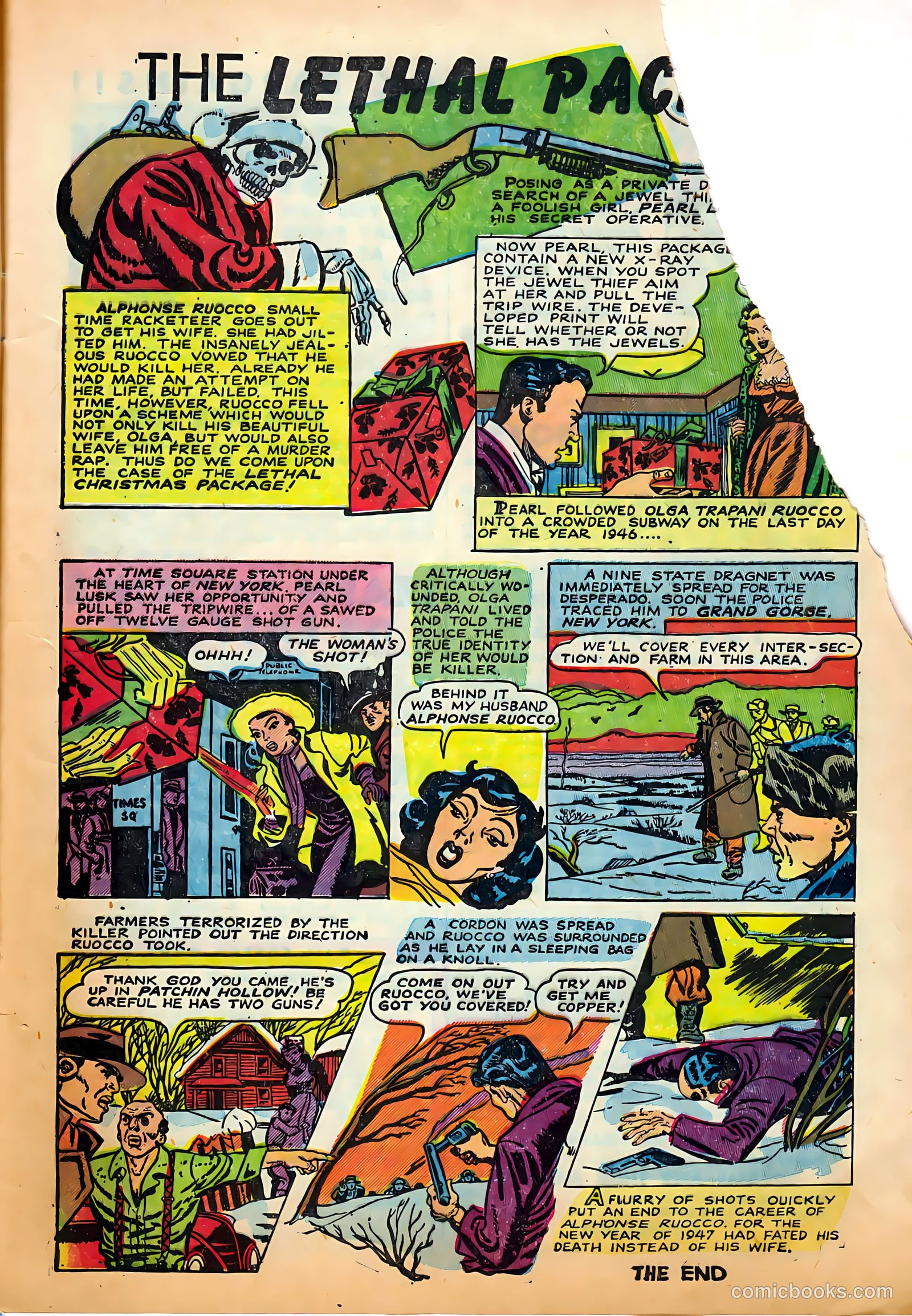 All-Famous Police Cases #6 (1952) — page 9 of 36