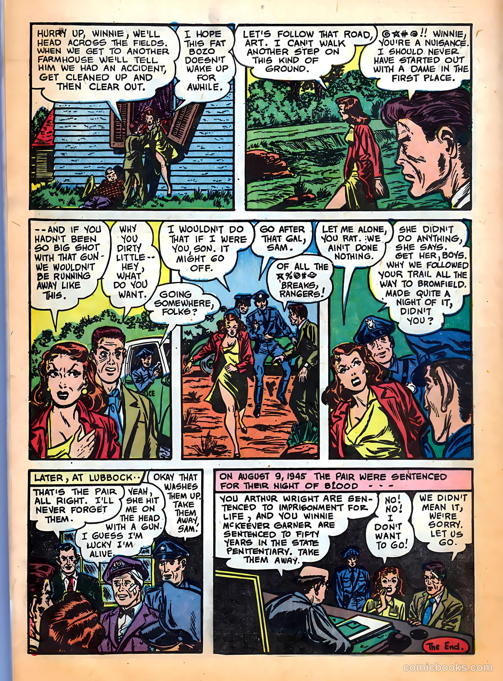 All-Famous Police Cases #6 (1952) — page 18 of 36